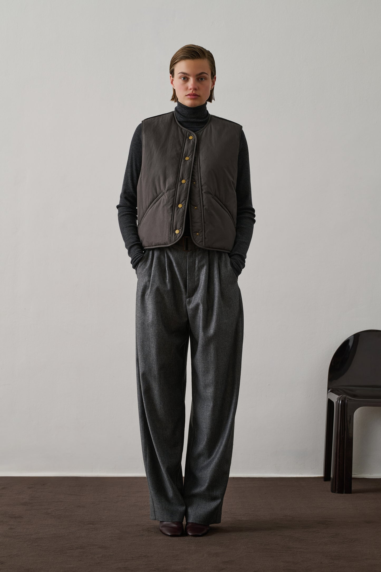 Blouson Desmond - Gris Foncé - Coton - Femme