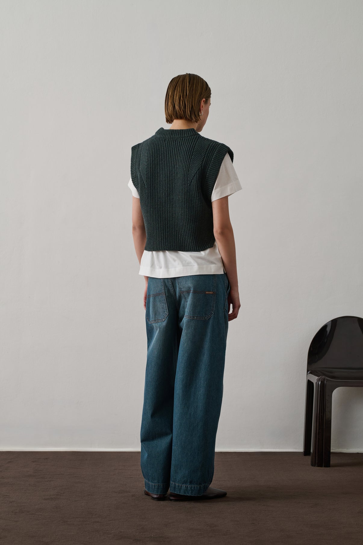 Pull Alky - Vert Forêt - Laine - Femme vue 2