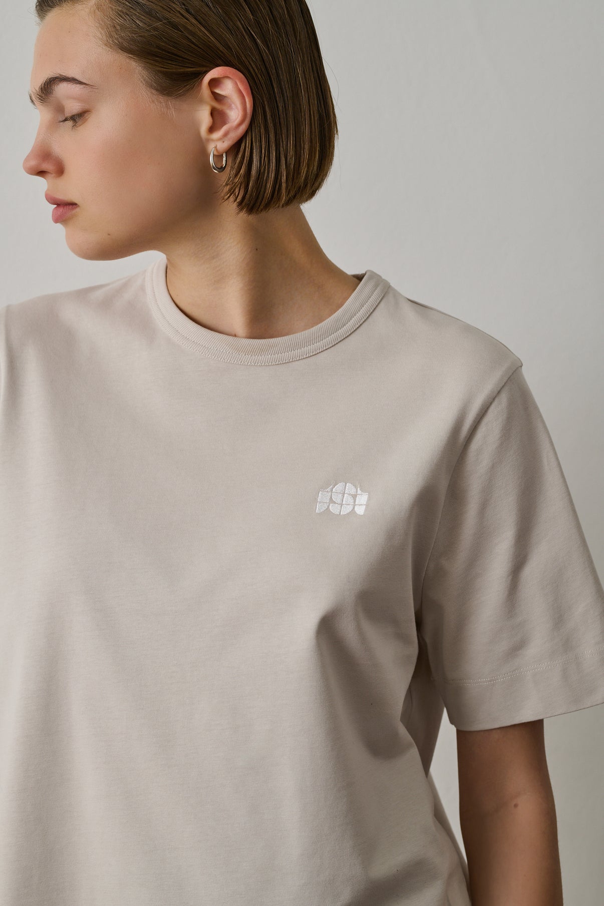 Tee-Shirt Eileen - Craie - Coton - Femme vue 3