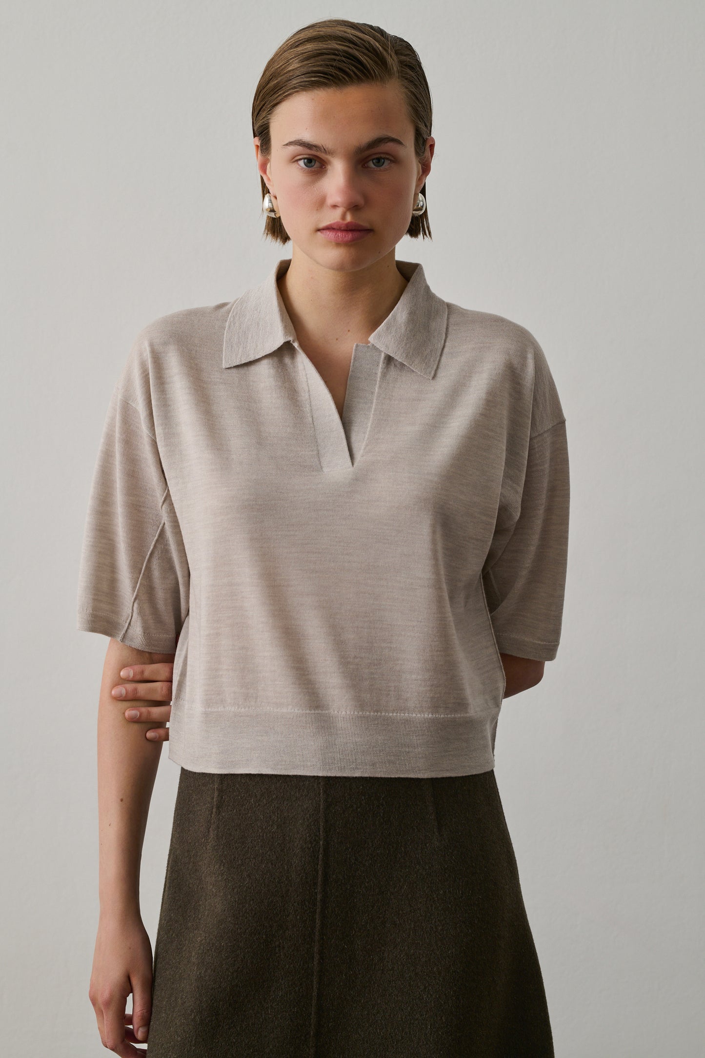 Polo Elton - Blanc Cassé - Laine - Femme