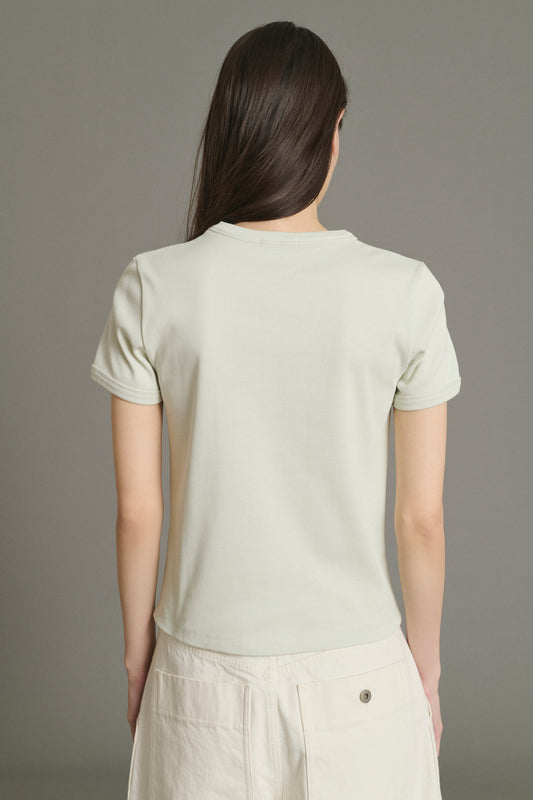 Tee-Shirt Aristide - Menthe - Coton - Femme