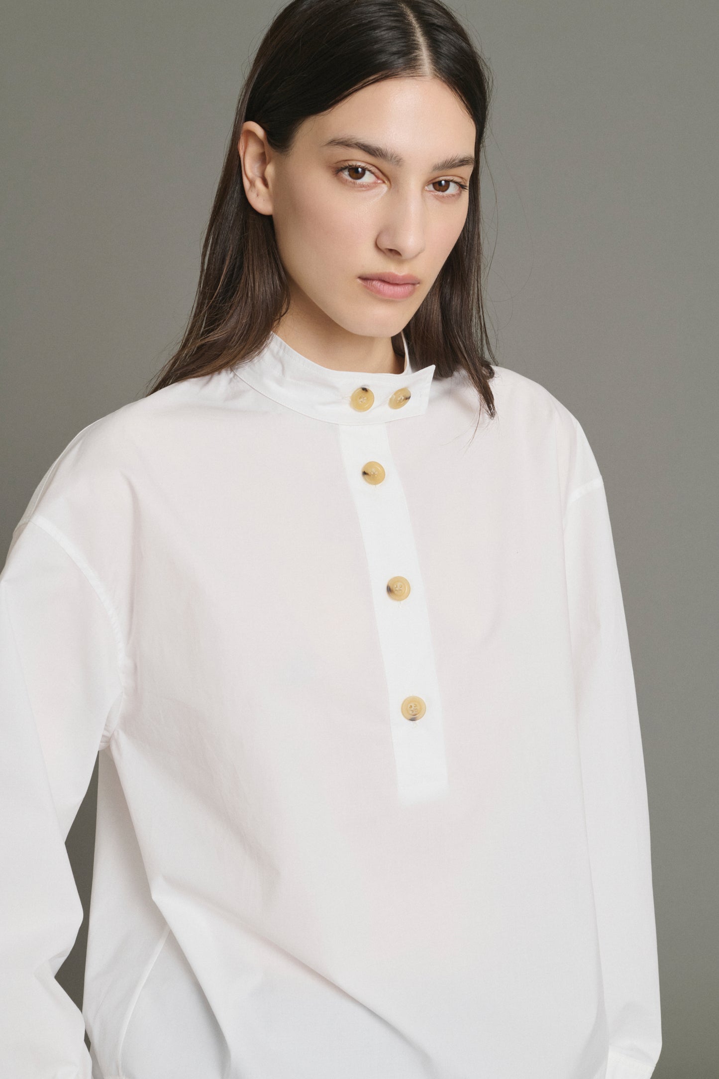 Blusa Lizzie - Blanco Roto - Algodón - Mujer