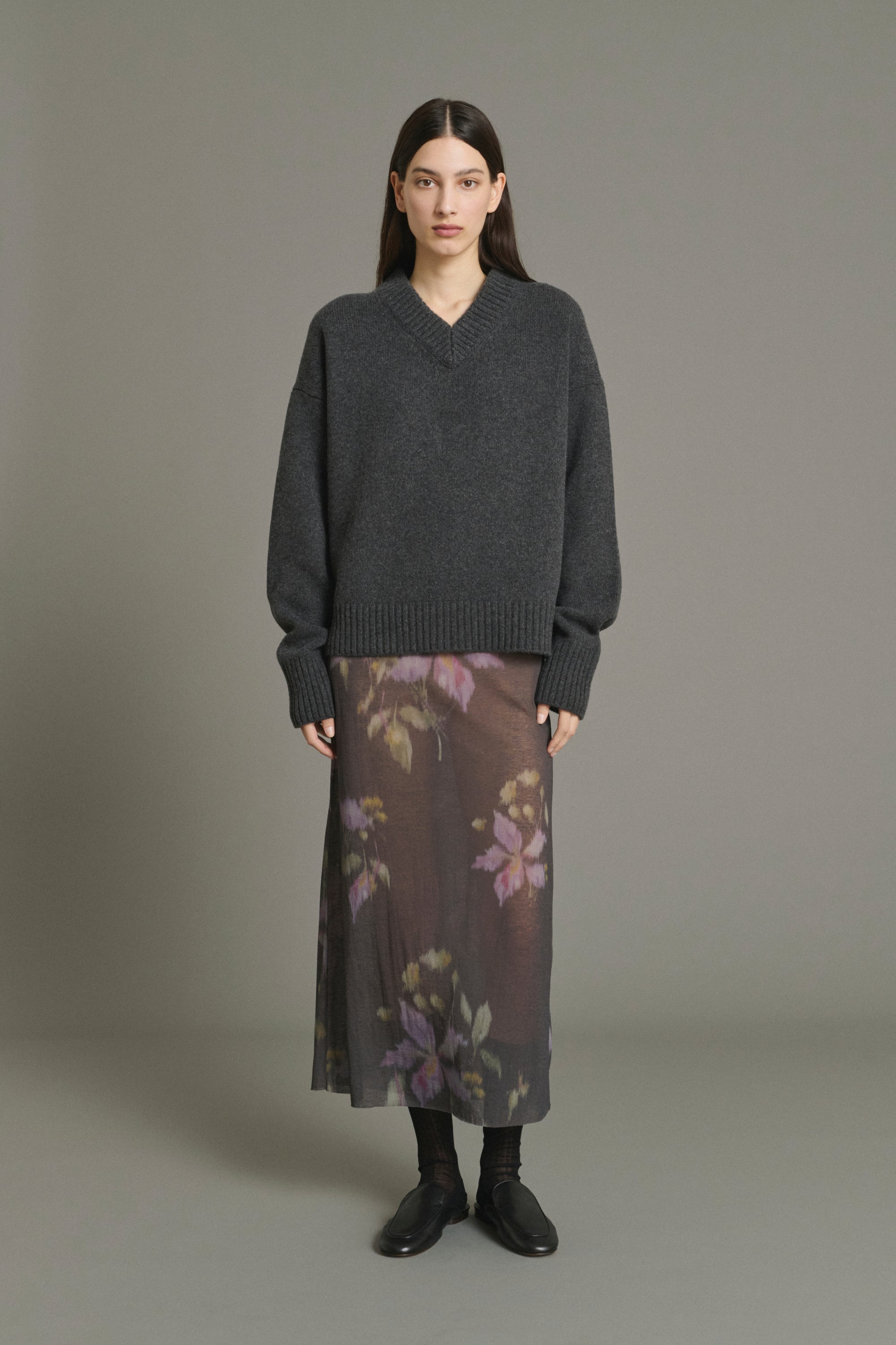 Skirt BAHIA Charcoal/Purple
