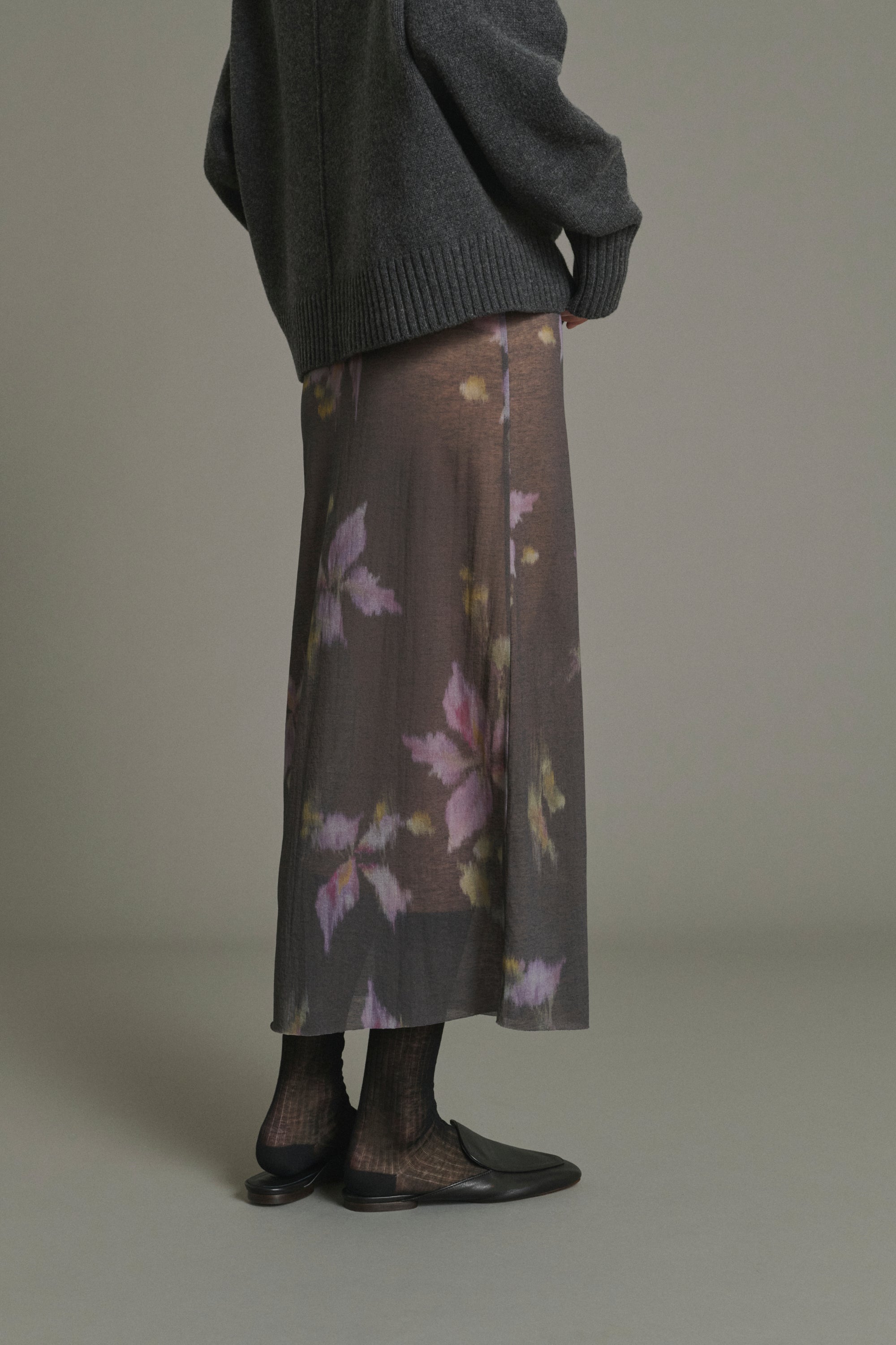 Skirt BAHIA Charcoal/Purple