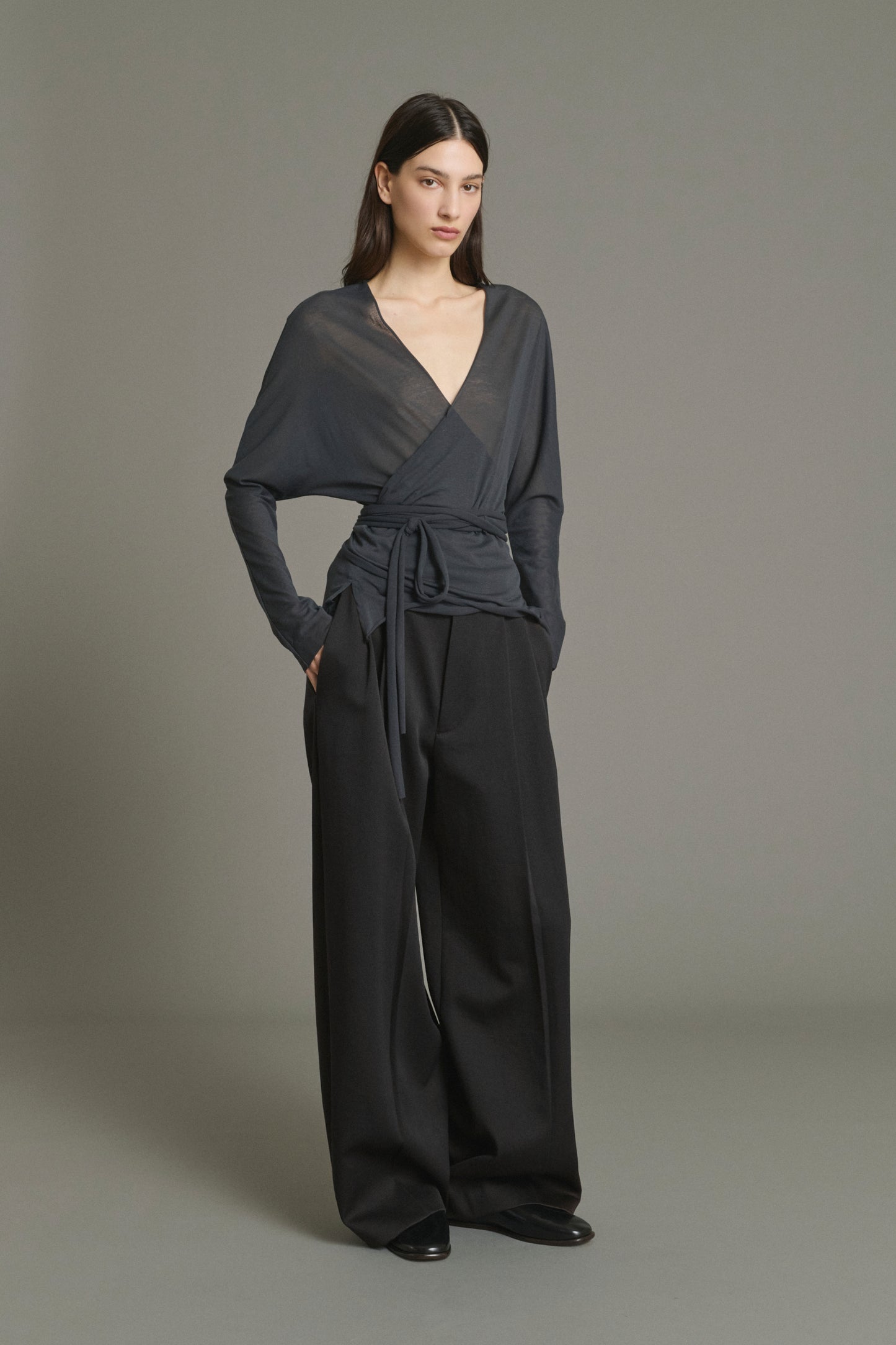 Camiseta Luth - Gris Antracita - Algodón - Mujer