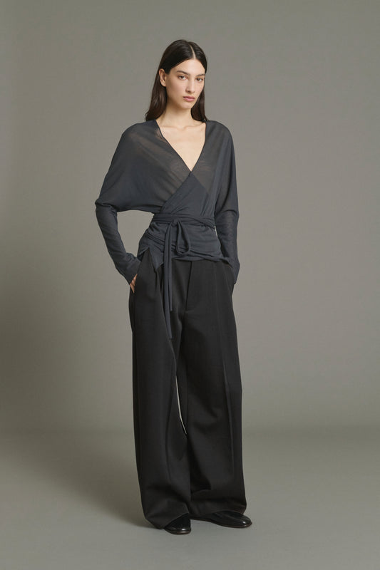 Camiseta Luth - Gris Antracita - Algodón - Mujer