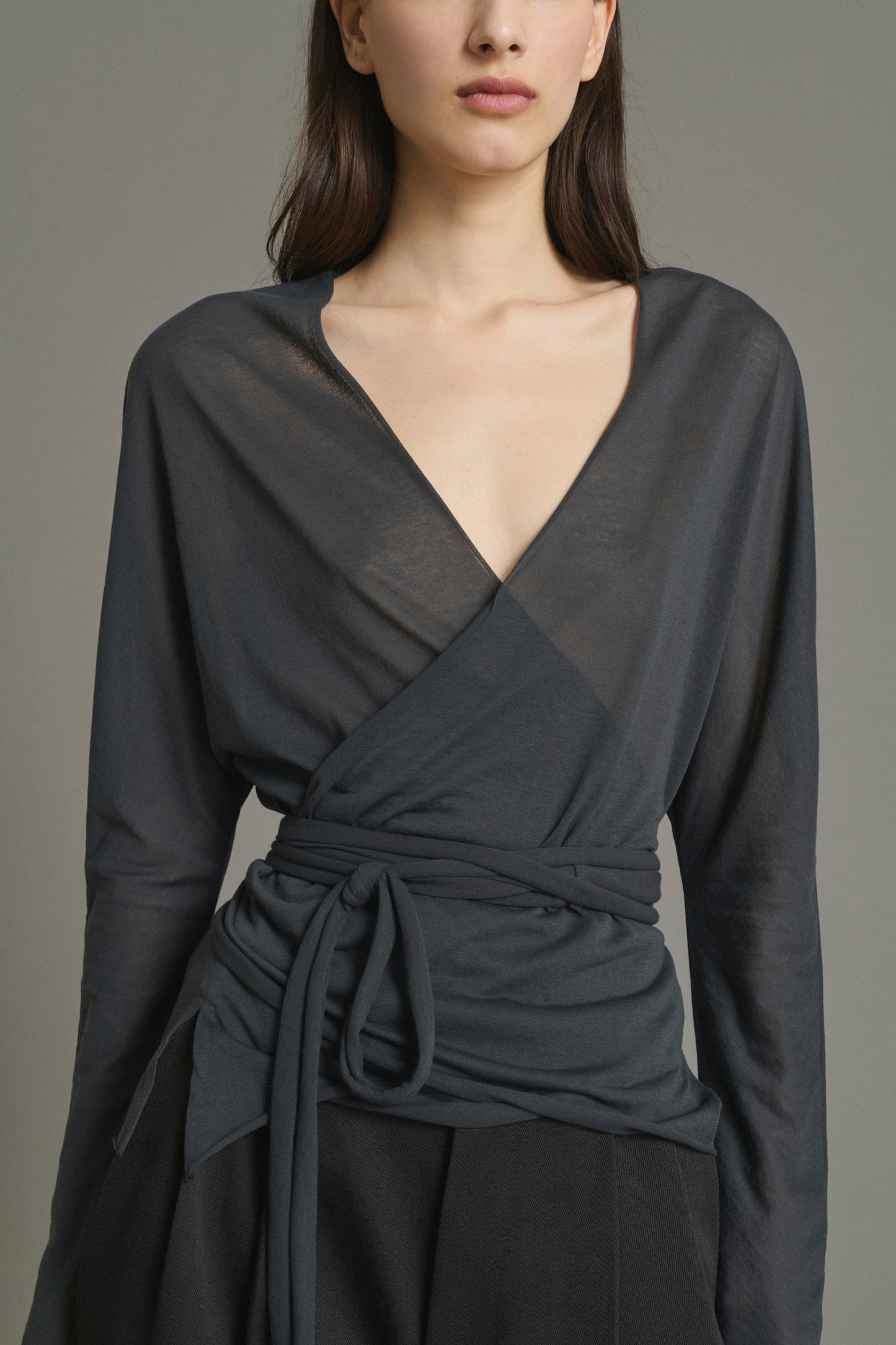 Camiseta Luth - Gris Antracita - Algodón - Mujer