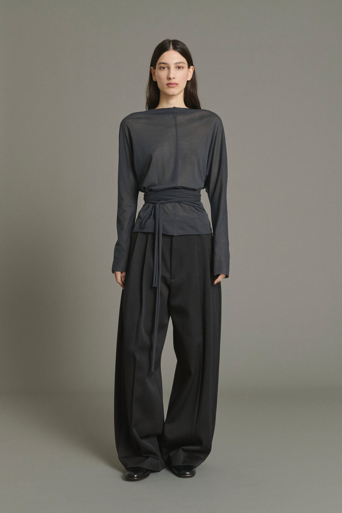 Camiseta Luth - Gris Antracita - Algodón - Mujer