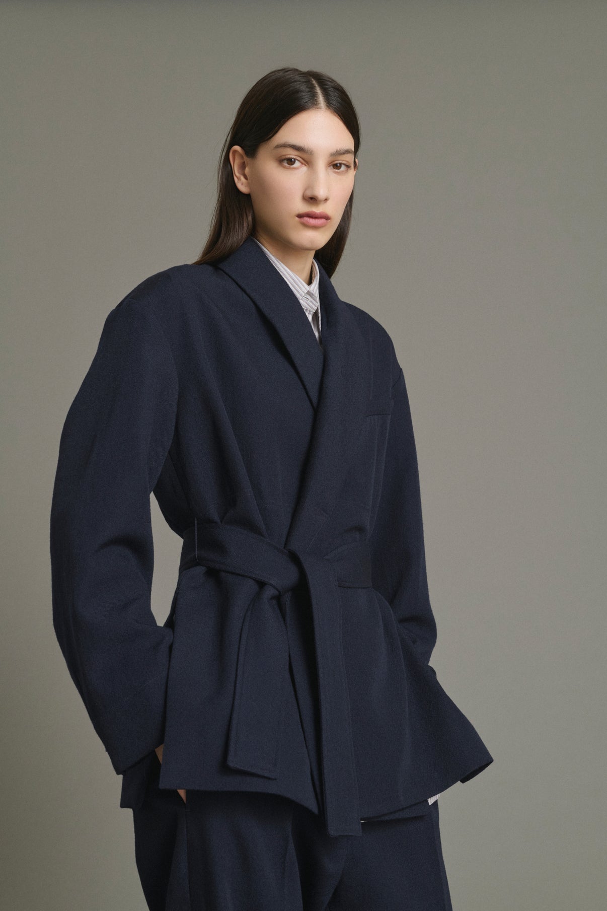 Chaqueta Come - Navy - Lana - Mujer vue 1