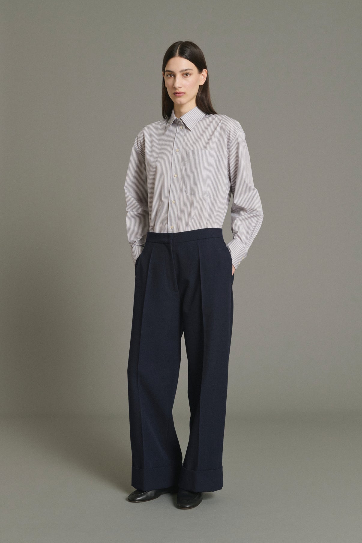 Pantalon Kobe - Navy - Laine - Femme vue 2