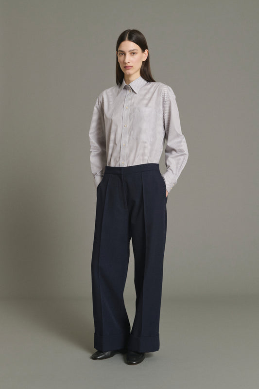 Pantalon Kobe - Navy - Laine - Femme