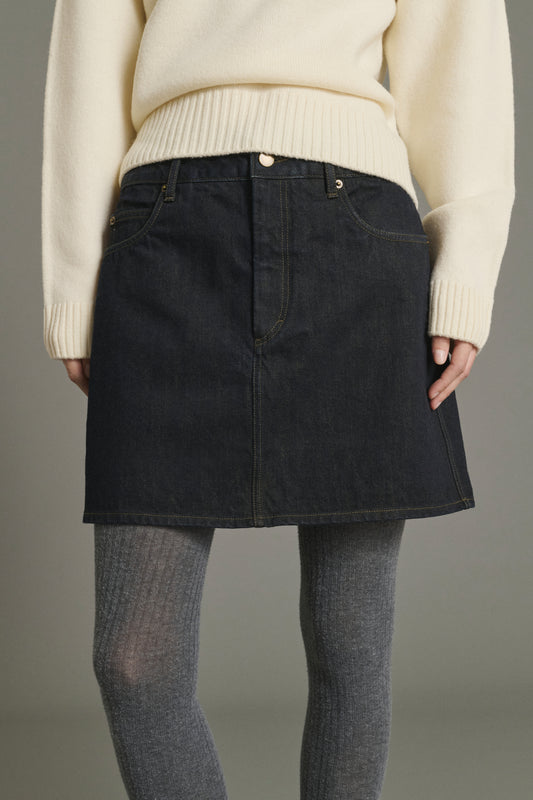 Jupe Lacy - Noir - Coton - Femme