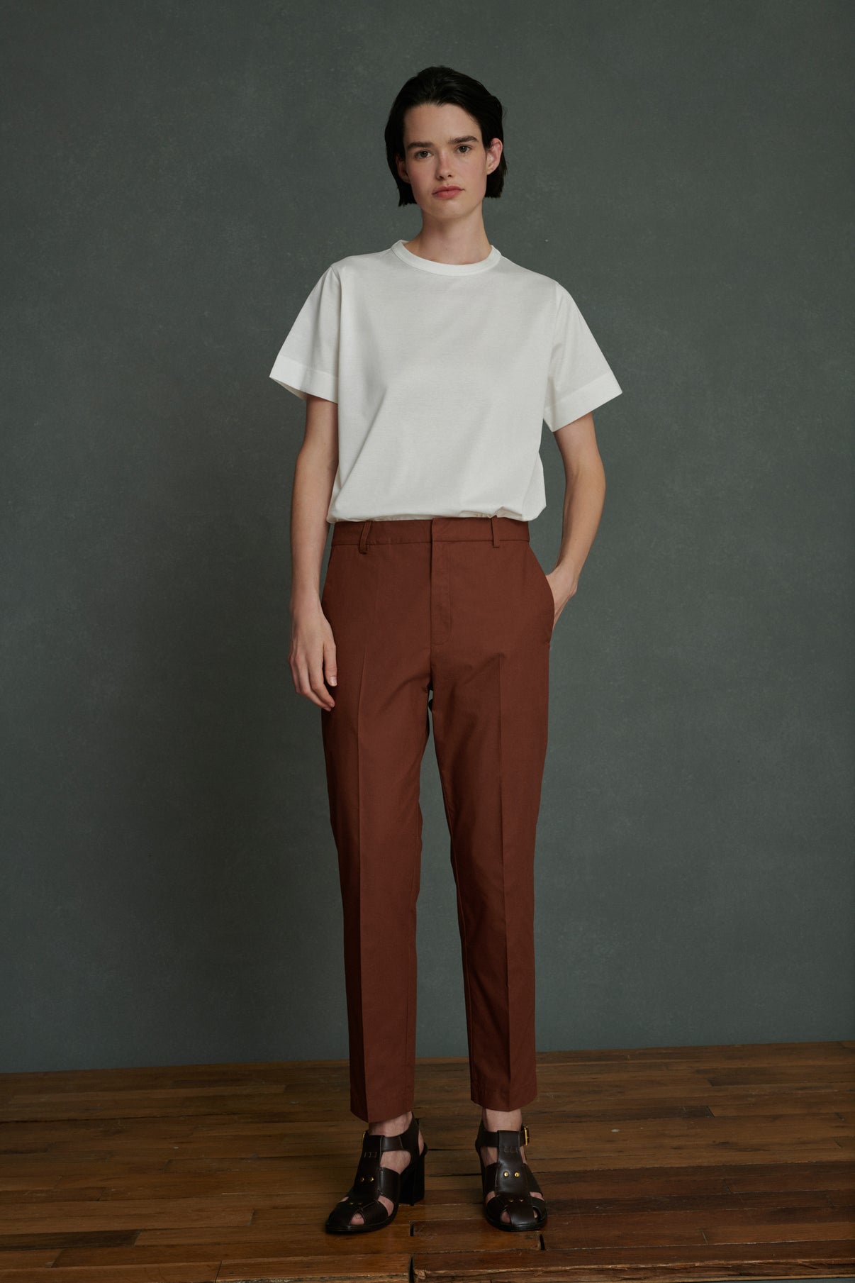 Pantalon Adele - Terre Battue - Coton - Femme vue 2