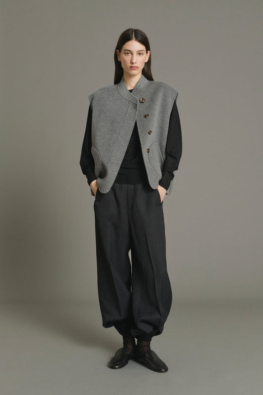 Adeline jacket - Light Grey - Wool - Women