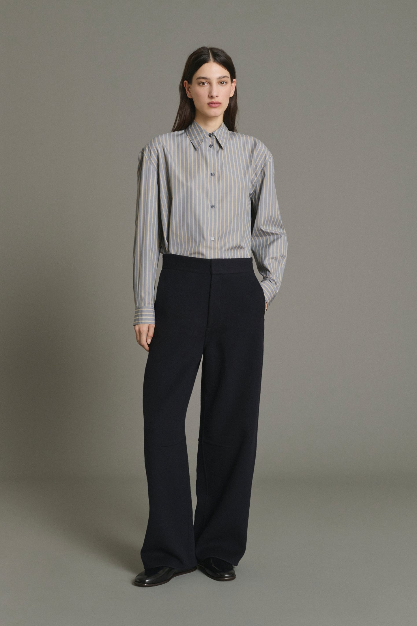 Pantalón Hawk - Deep Navy - Lana - Mujer