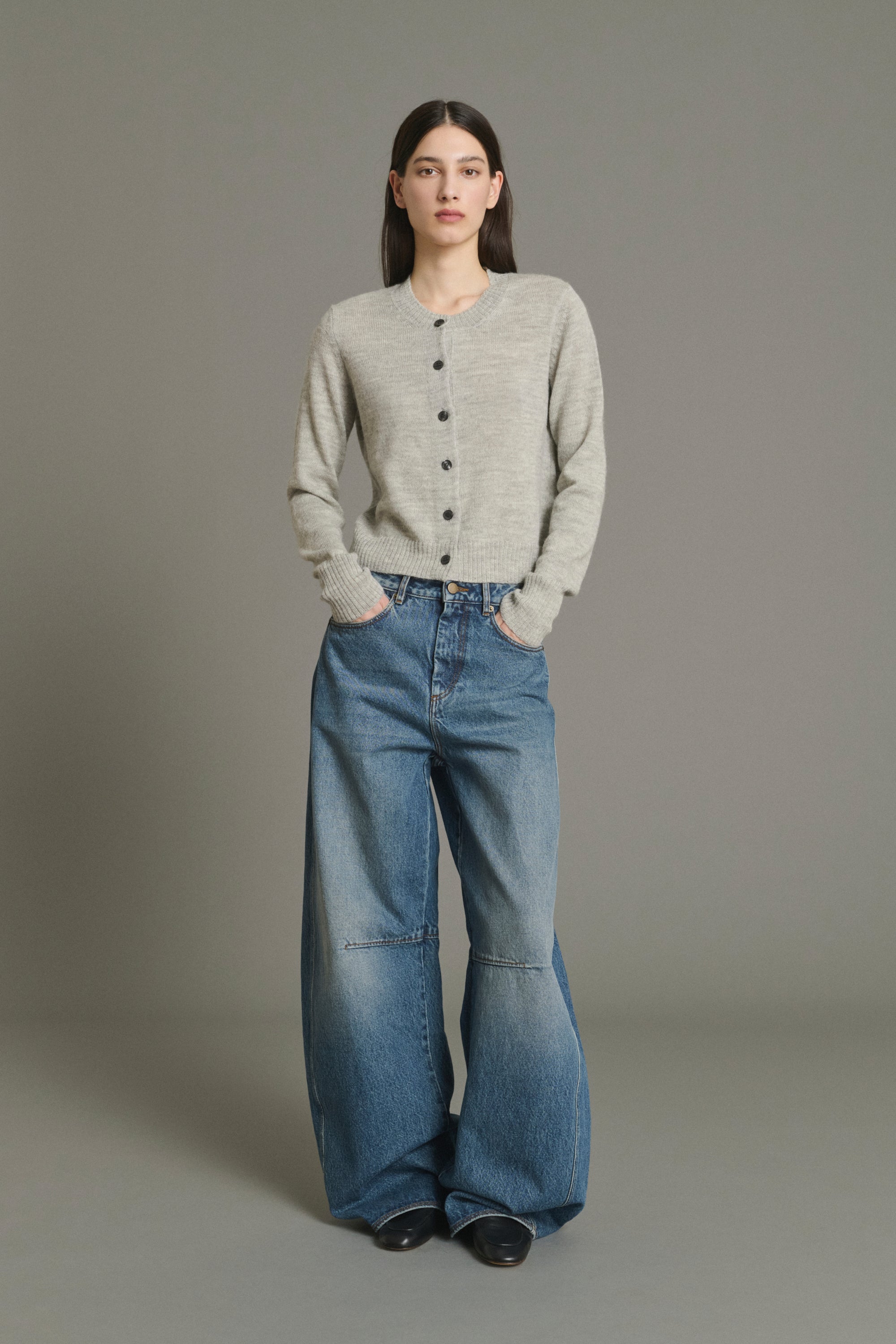 Cardigan GRIFFITH Light Gray Heathered