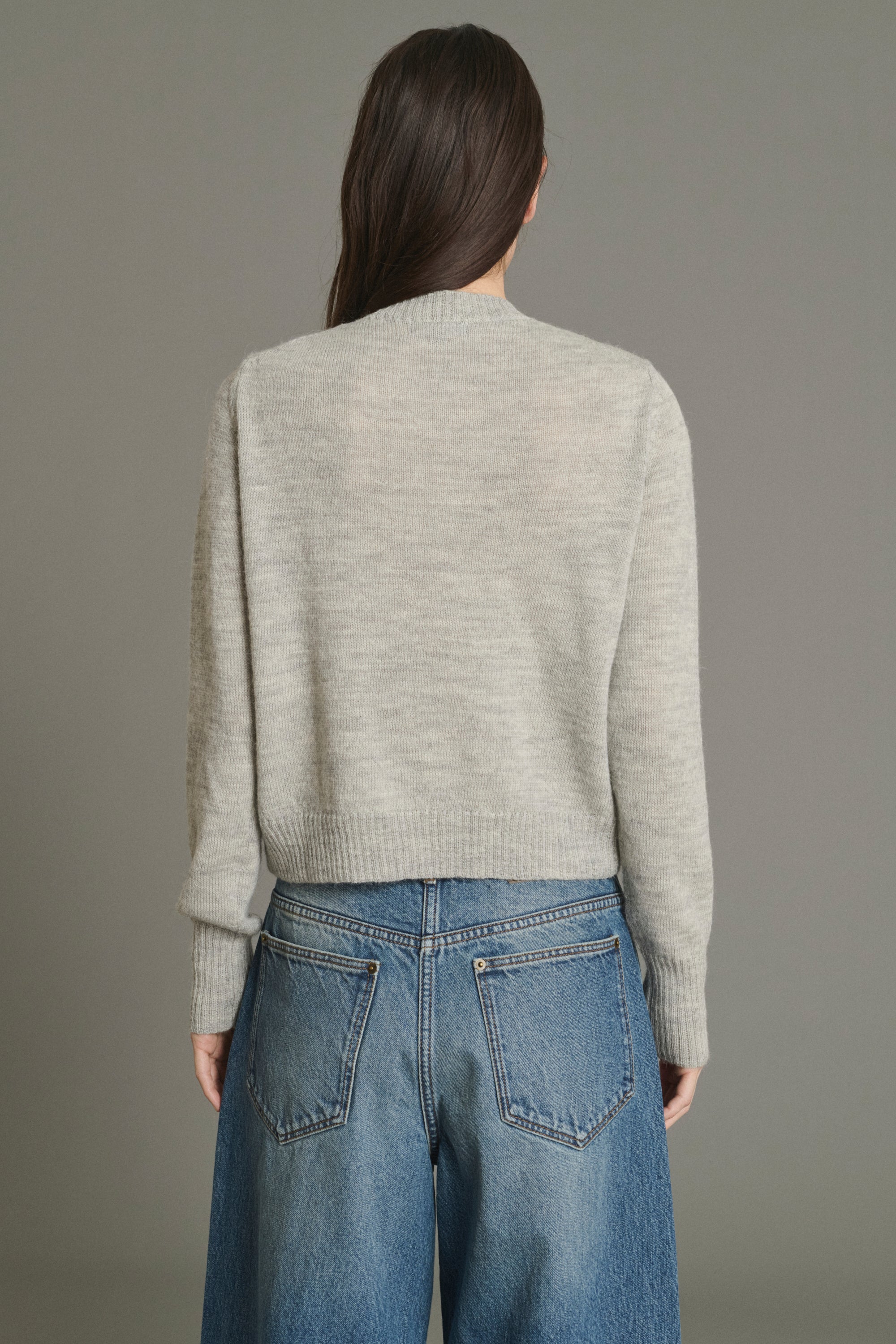 Cardigan GRIFFITH Light Gray Heathered
