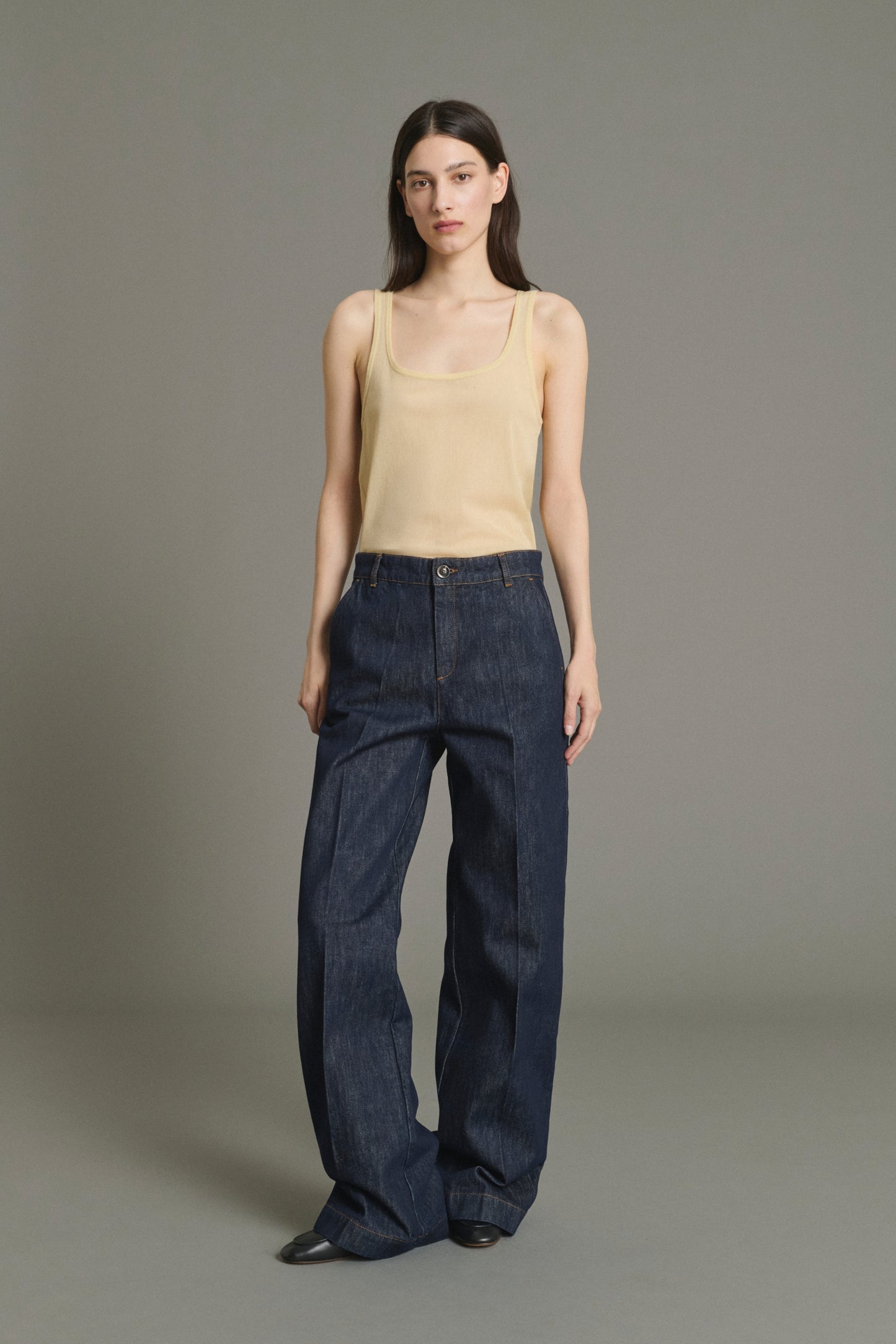 Jean California - Brut Denim Évasé Femme - Soeur