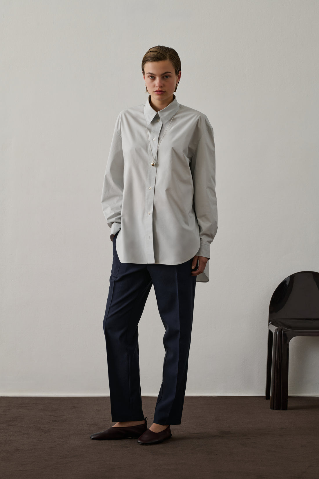 Pantalon Gabriel - Navy - Laine - Femme