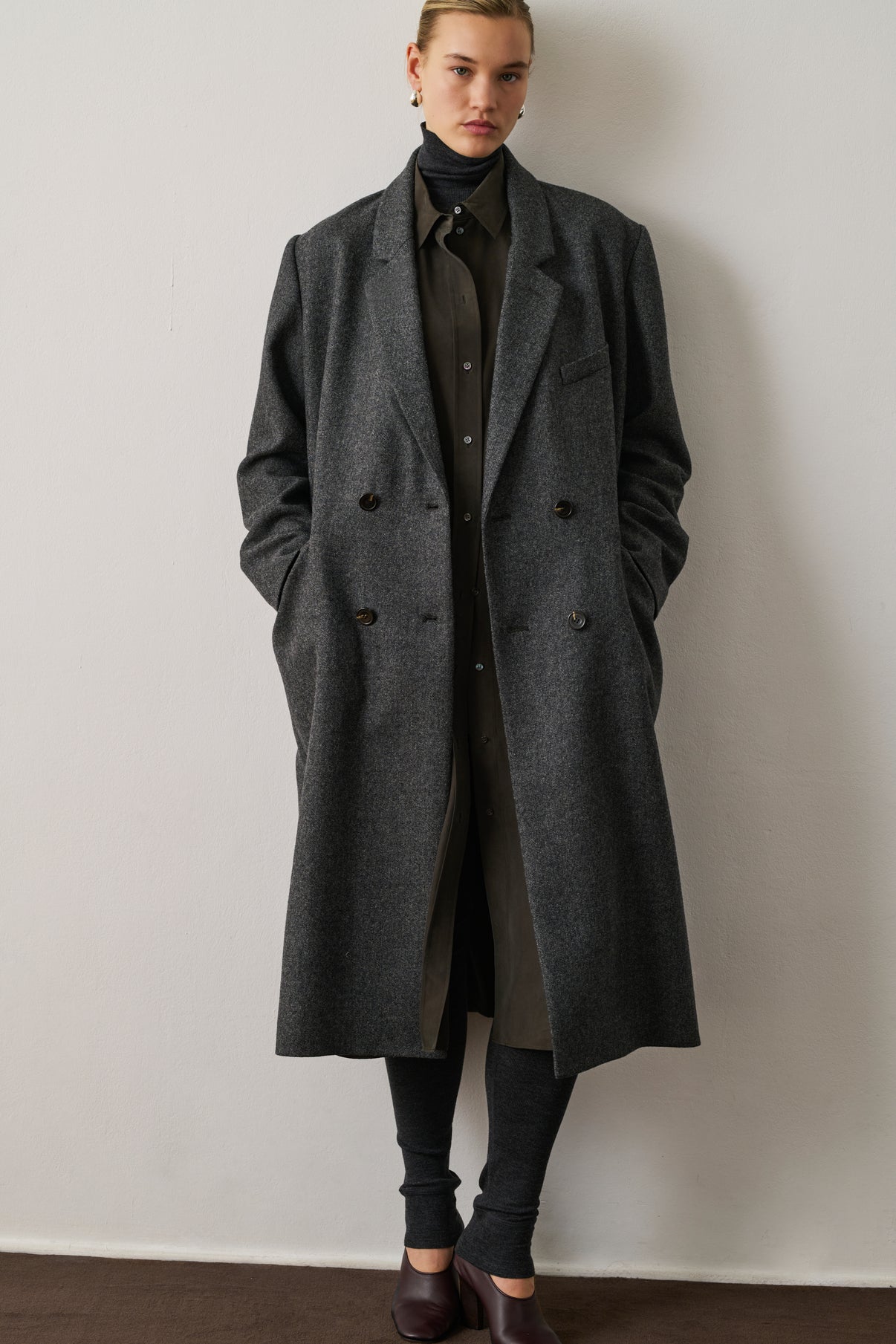 Manteau Coligny - Gris - Laine - Femme vue 6