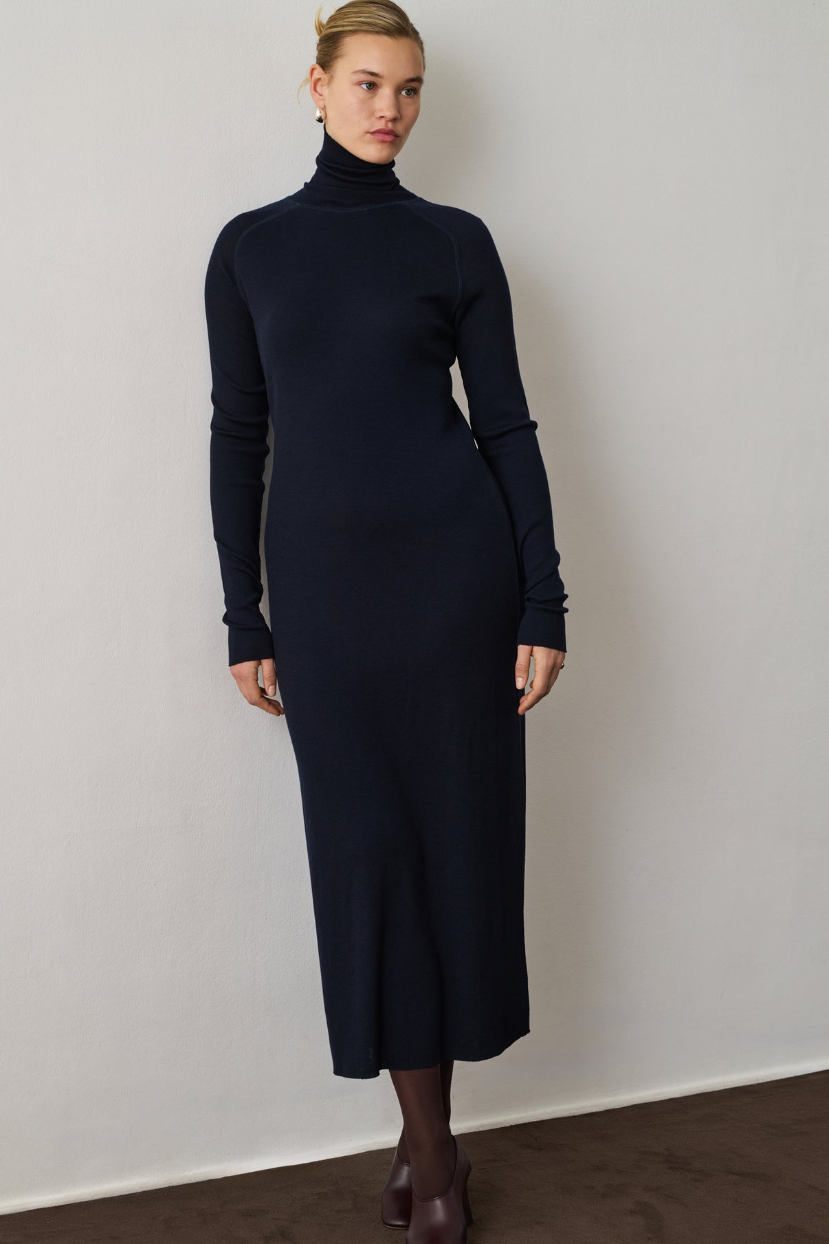 Robe Georgia - Deep Navy - Laine - Femme vue 5