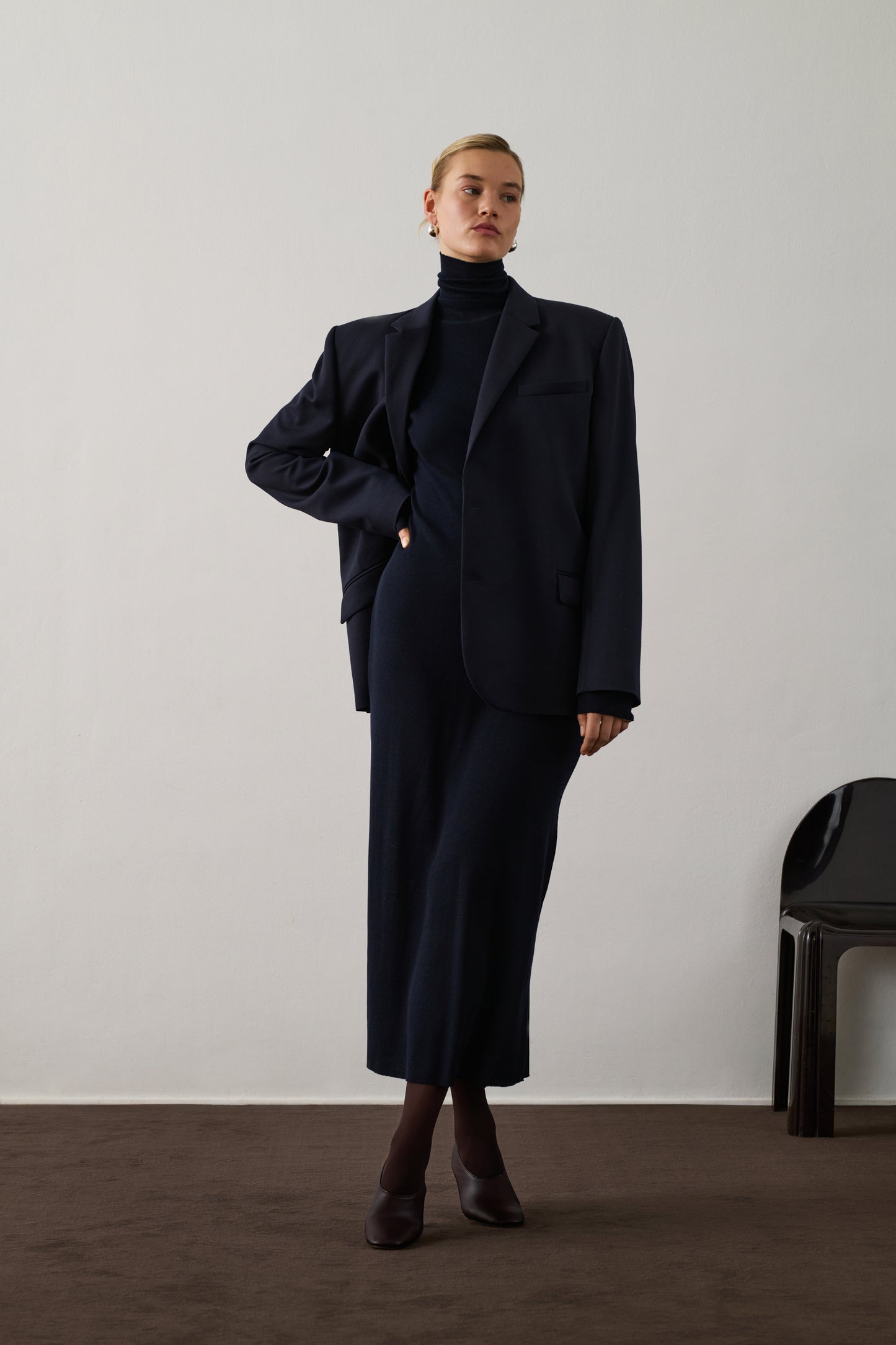 Veste Giani - Bleu Nuit - Laine - Femme