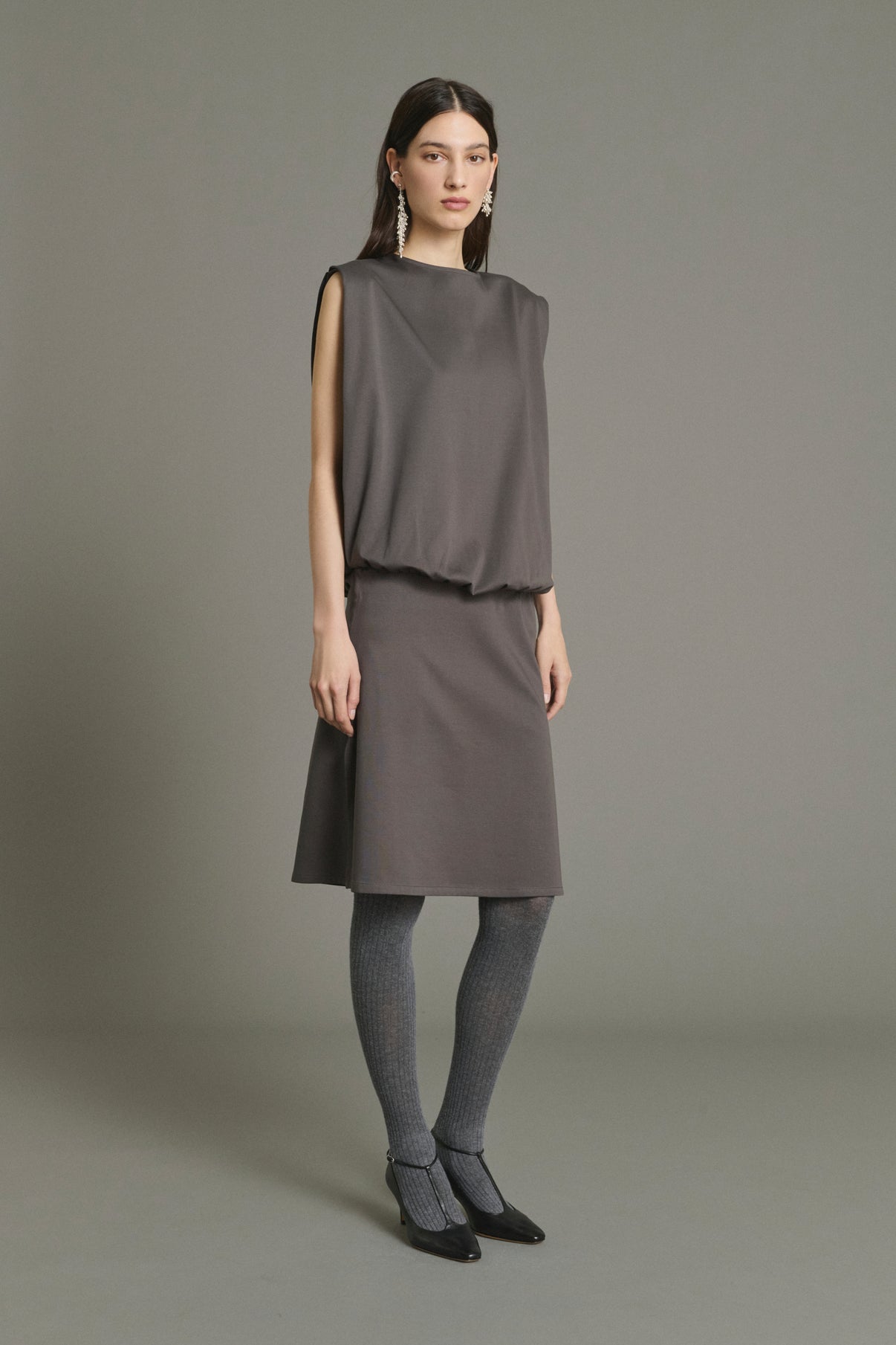 Jolene dress - Slate - Cotton - Women vue 3