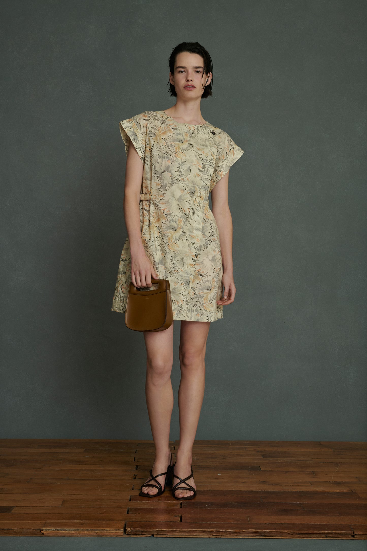 Robe Alba - Beige/Gris - Coton - Femme