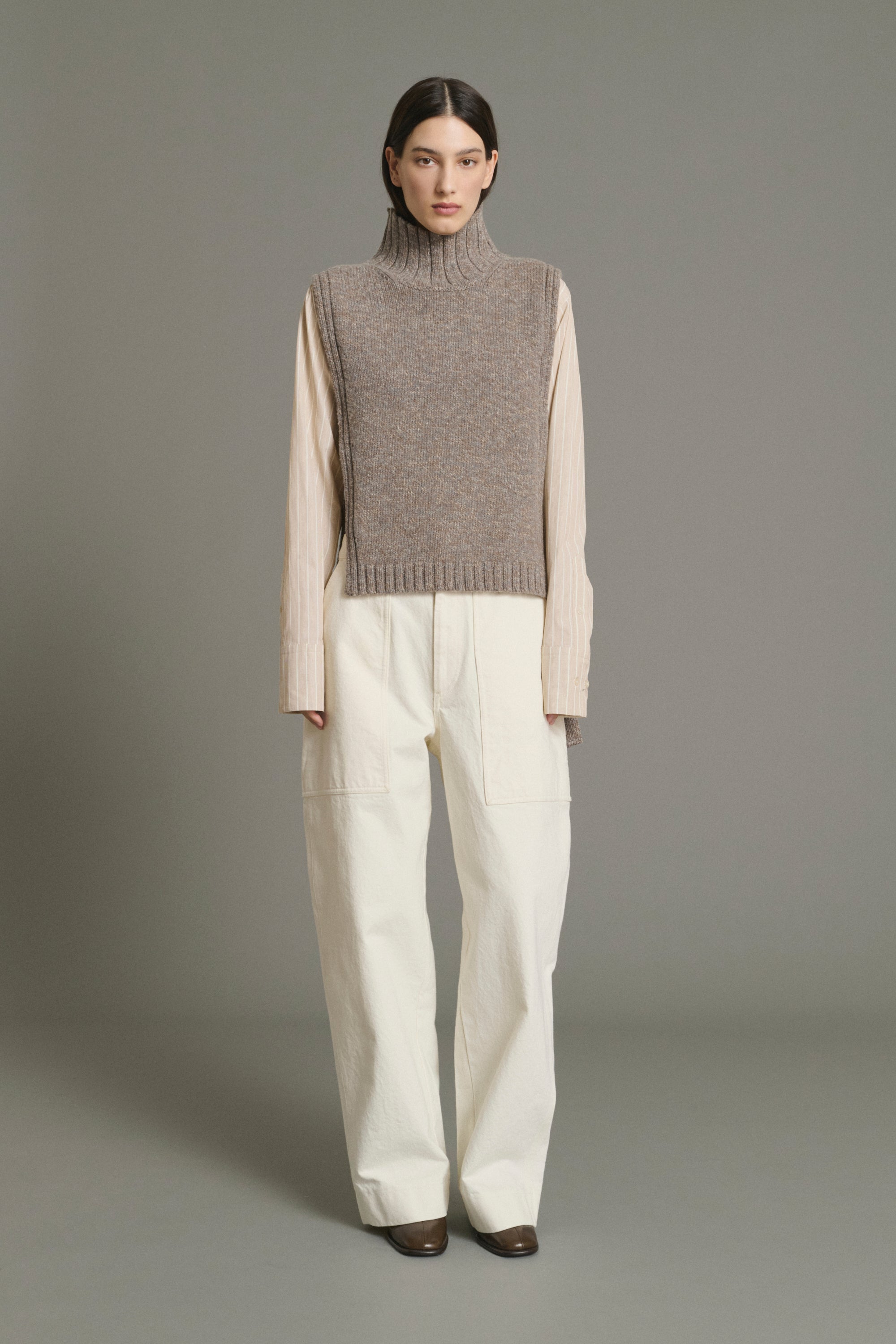 Maglione OR Beige/Grigio