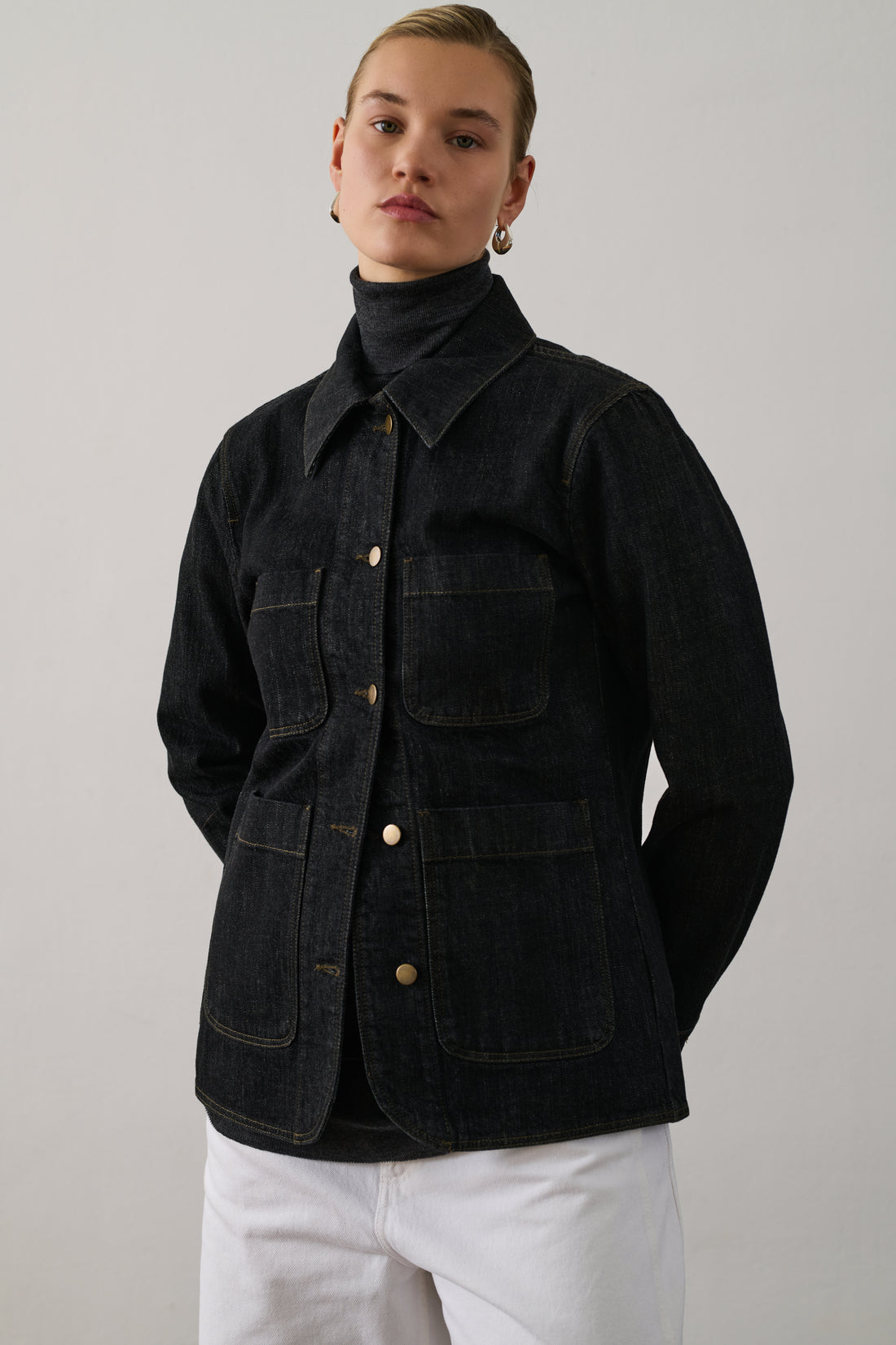 Veste Garry - Denim Brut Noir - Coton - Femme