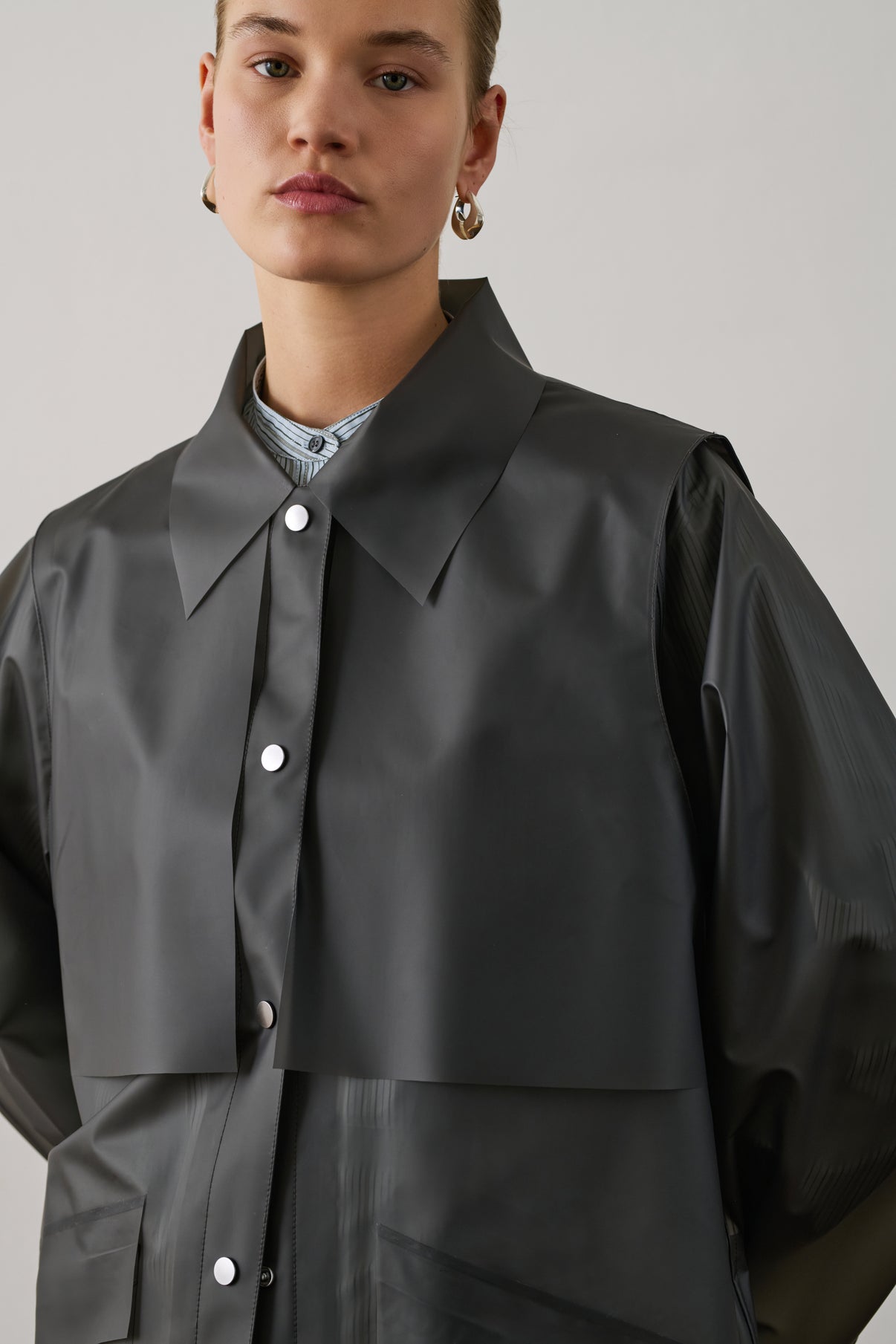 Trench Gaultier - Gris Anthracite - Femme vue 5