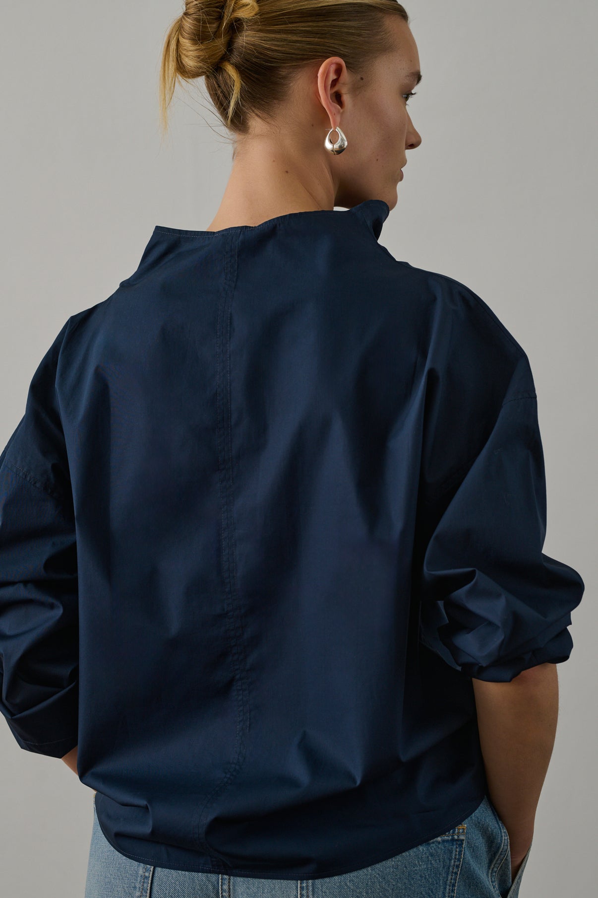 Blouse Fidji - Bleu De Chine - Coton - Femme vue 6