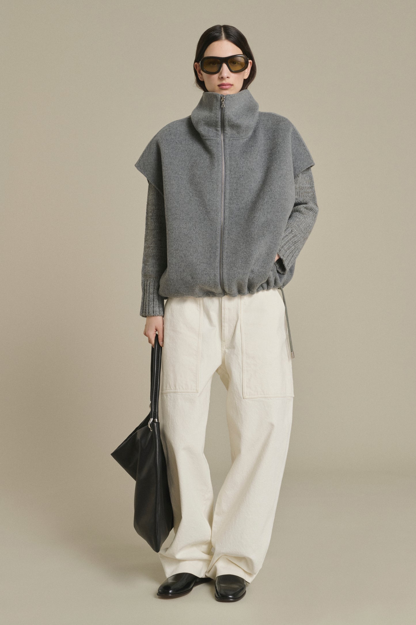 Blouson Juno - Gris Clair - Laine - Femme
