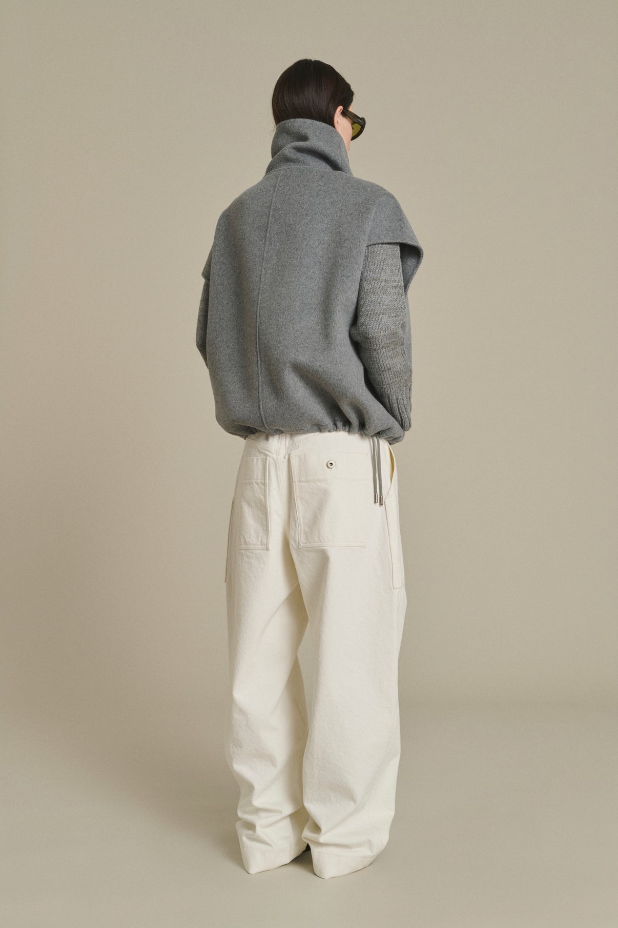 Blouson Juno - Gris Clair - Laine - Femme vue 2