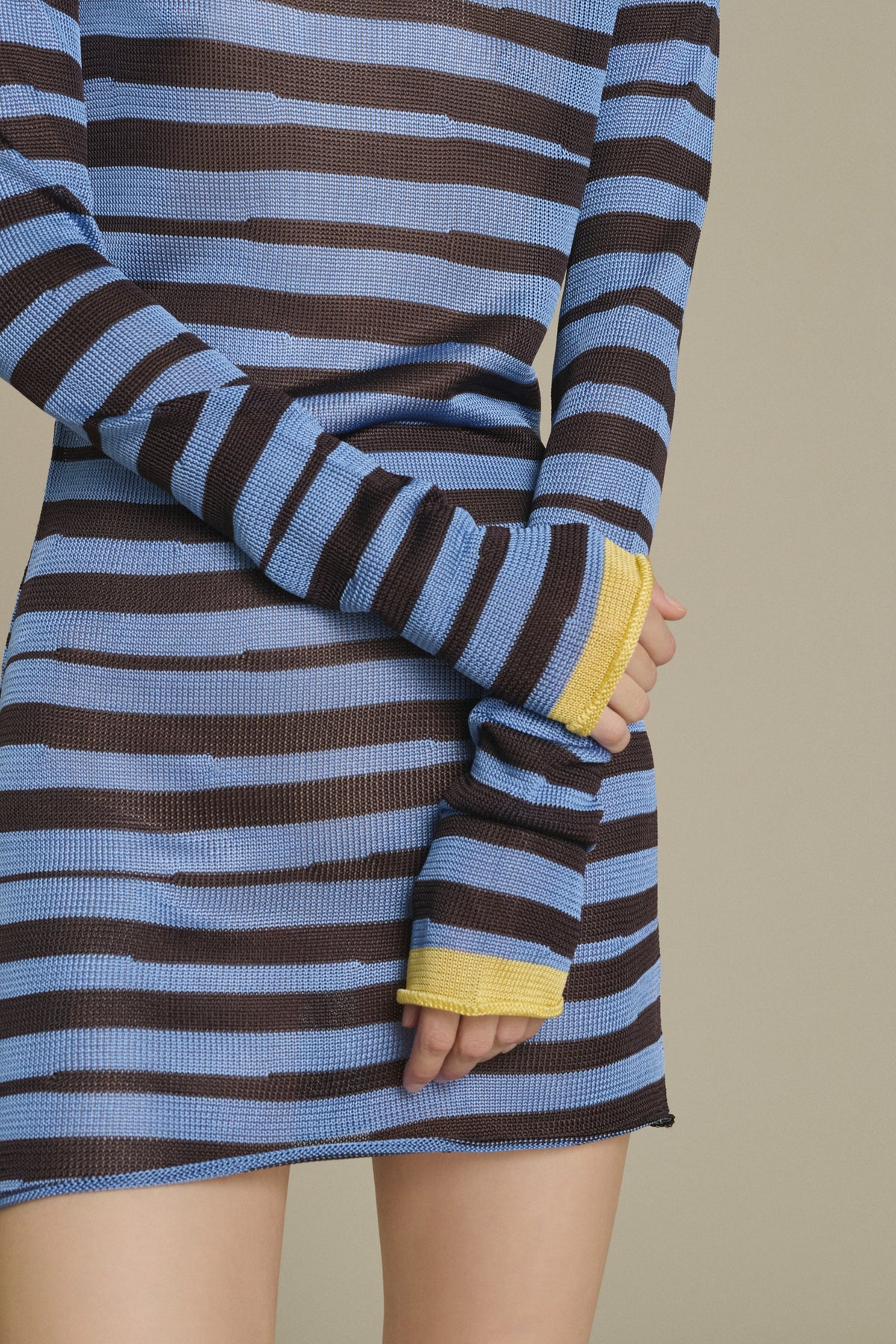 Momo Robe Robe Momo mini rayée moka et bleu ciel Soeur & TL180 - Soeur