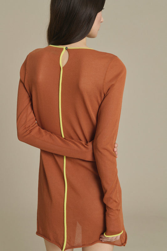 Robe Irene mini caramel en maille Soeur & TL180 - Soeur