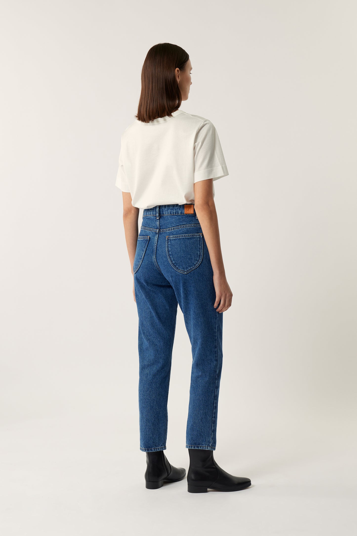 Jean Barney - Denim Bleu Delave - Coton - Femme