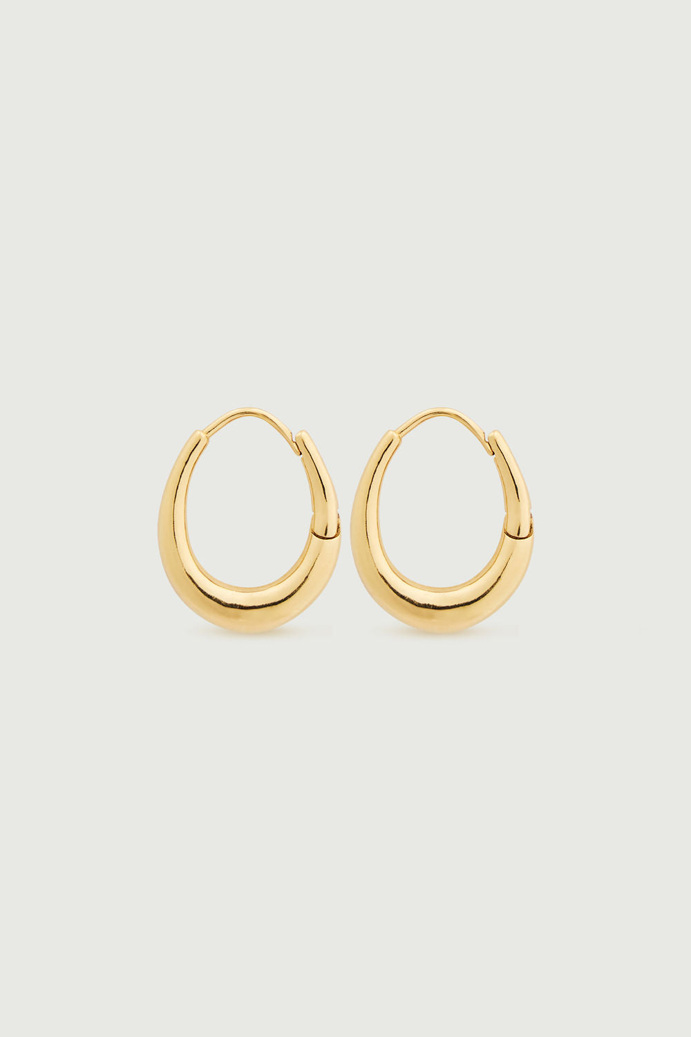 Large Hoop Earrings Gold-Tone
