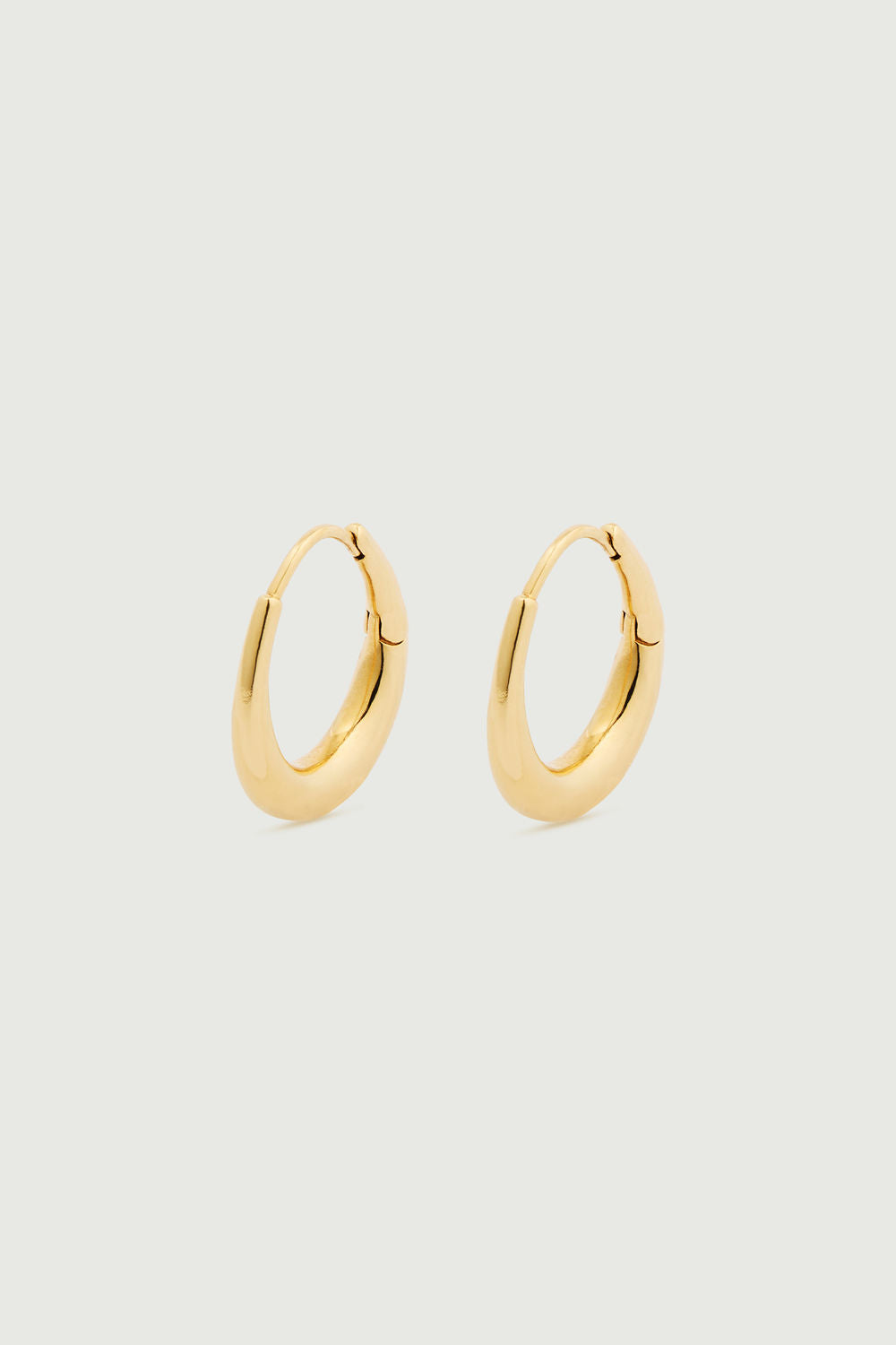 Large Hoop Earrings Gold-Tone