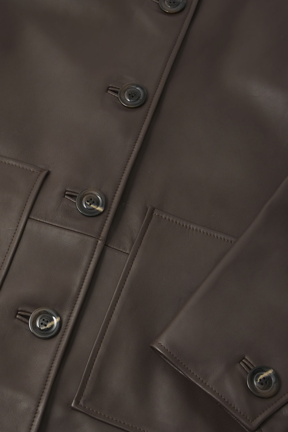 Veste Vincenzo - Taupe - Cuir - Femme vue 6