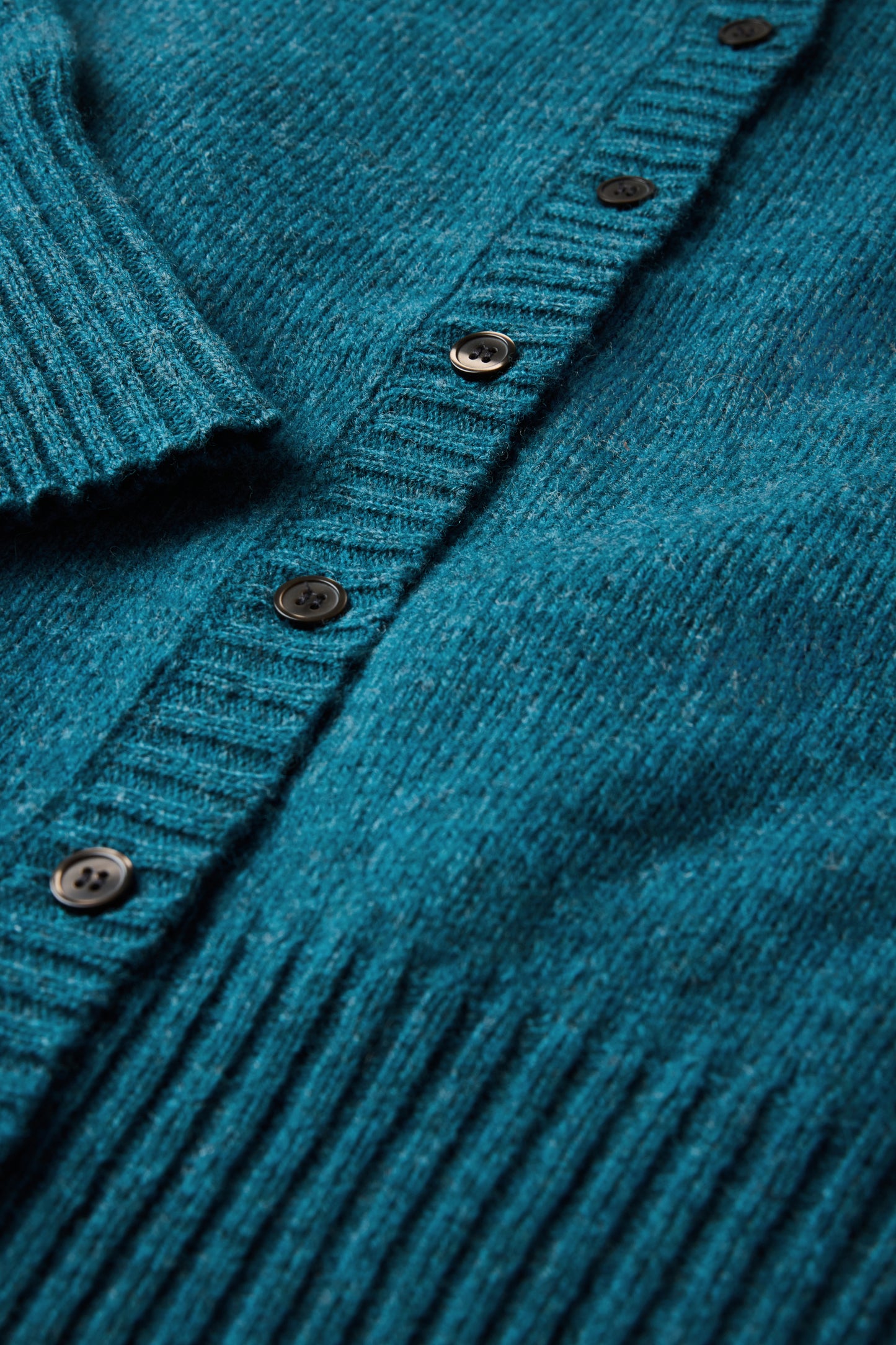 Cardigan Fugu - Bleu Persan - Laine Mérinos - Femme
