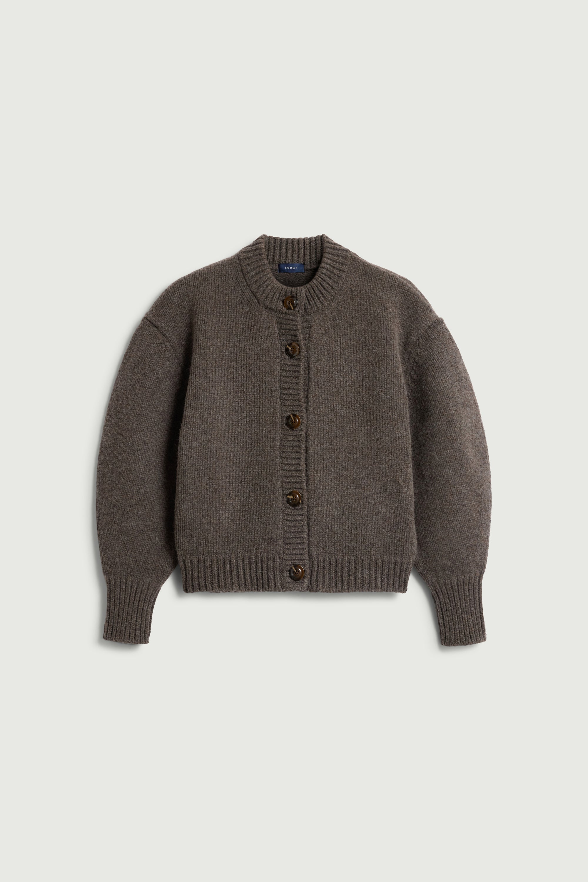 Cardigan LEONARD Glacé Brown