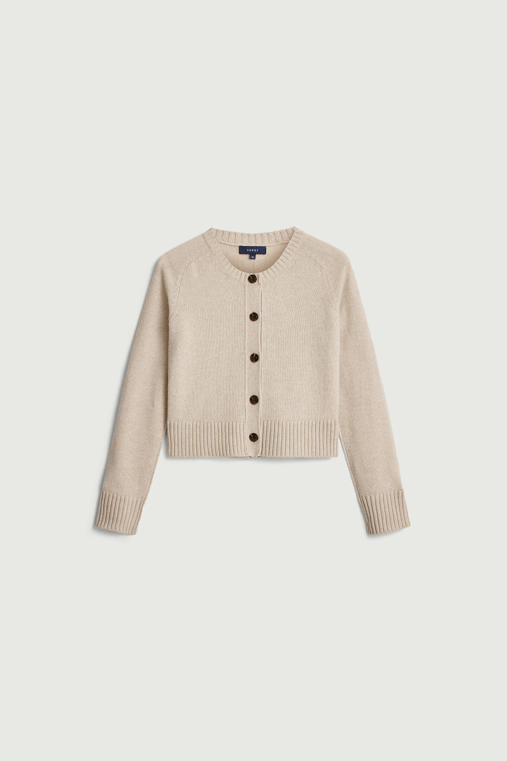Cardigan VIRGINIA Ecru Heathered