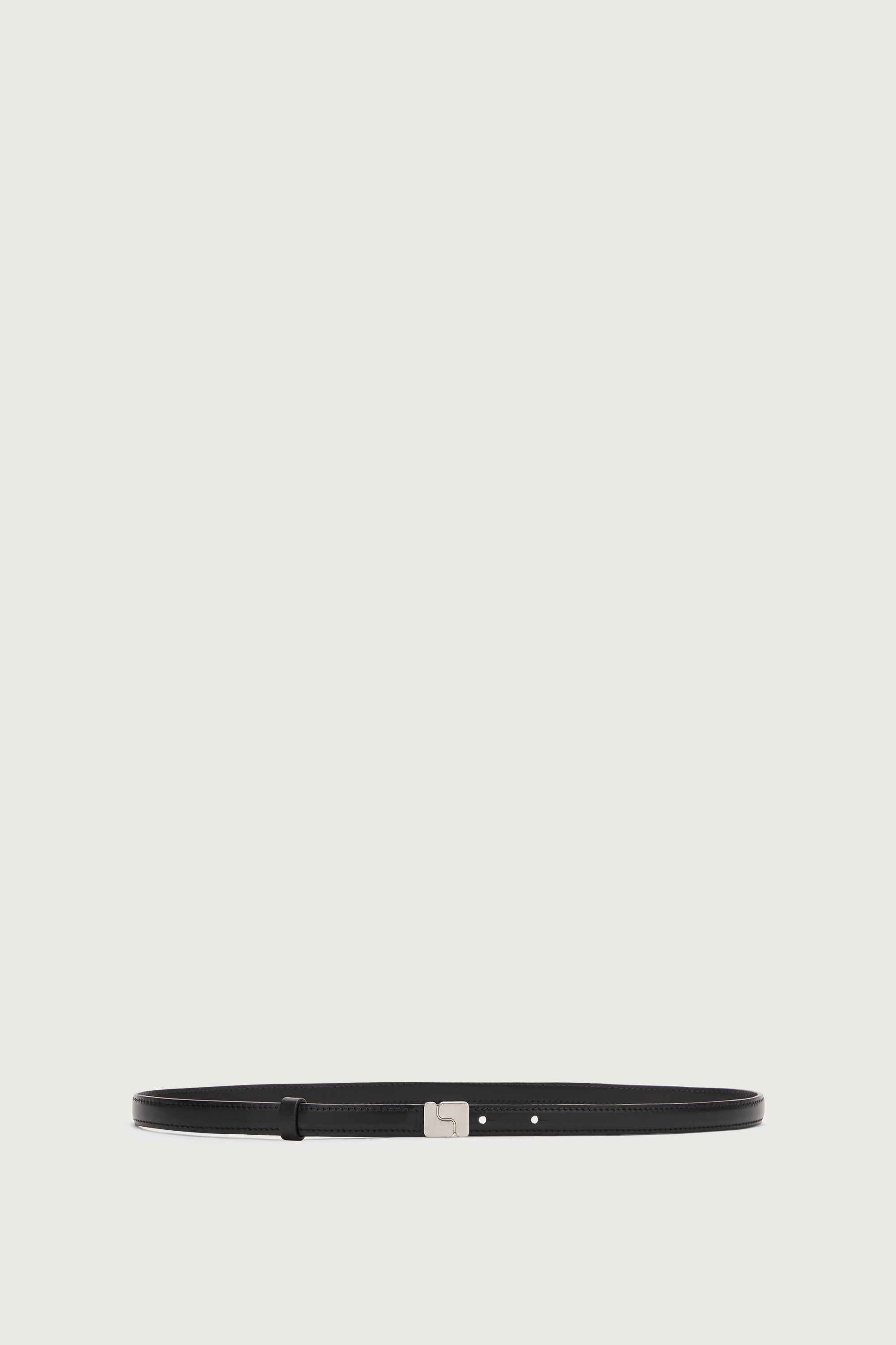 Belt NINON VERY MINI Black Clasp Silver-Tone