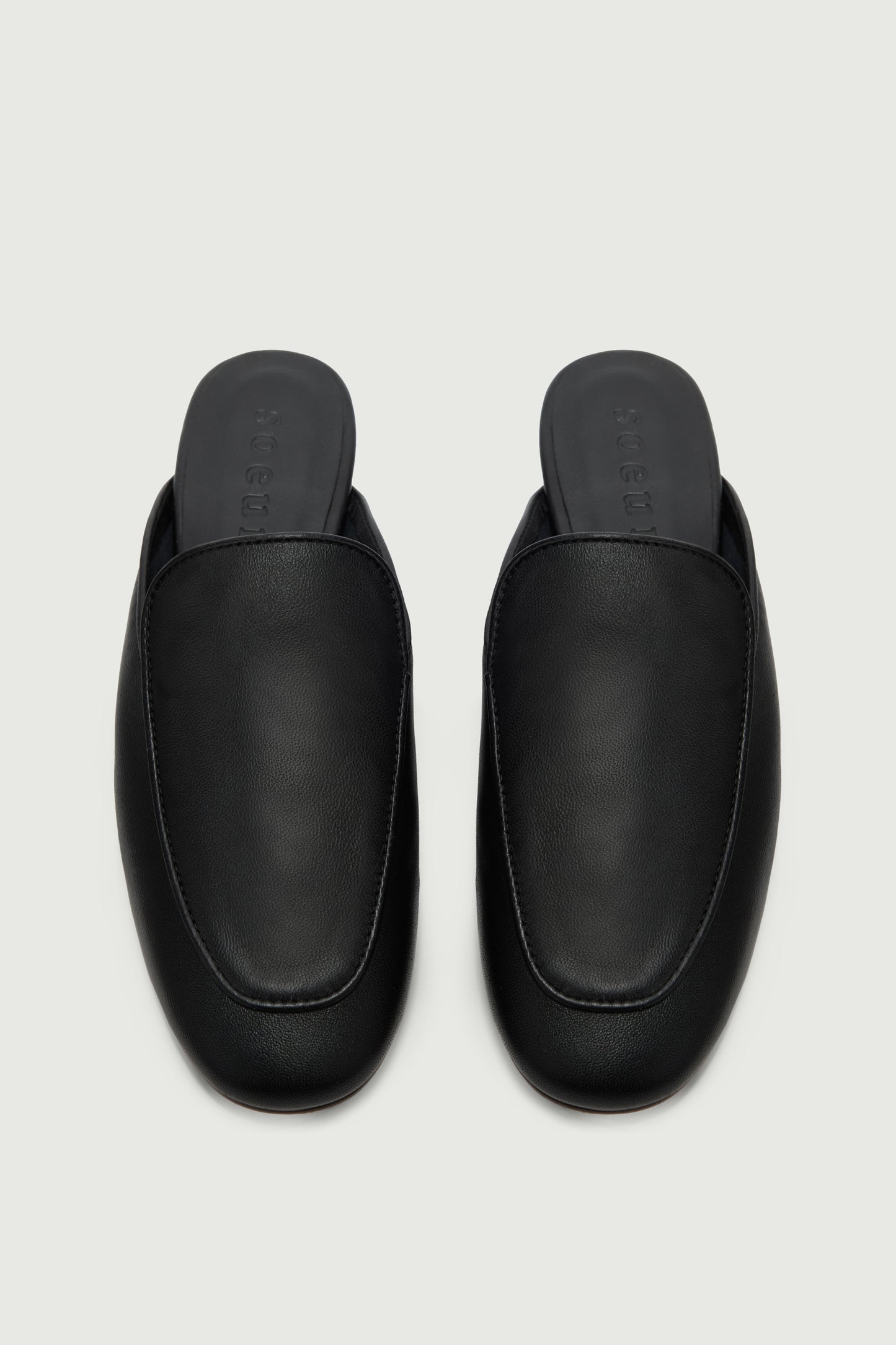 Mules Antonine - Negro - Cuero - Mujer