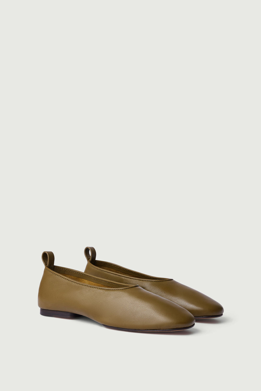 Ballerines Bala Kaki Cuir Femme - Main Image