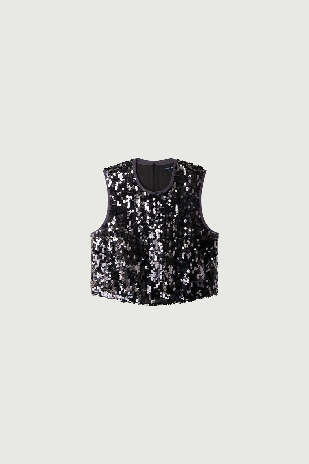 sequin sleeveless top