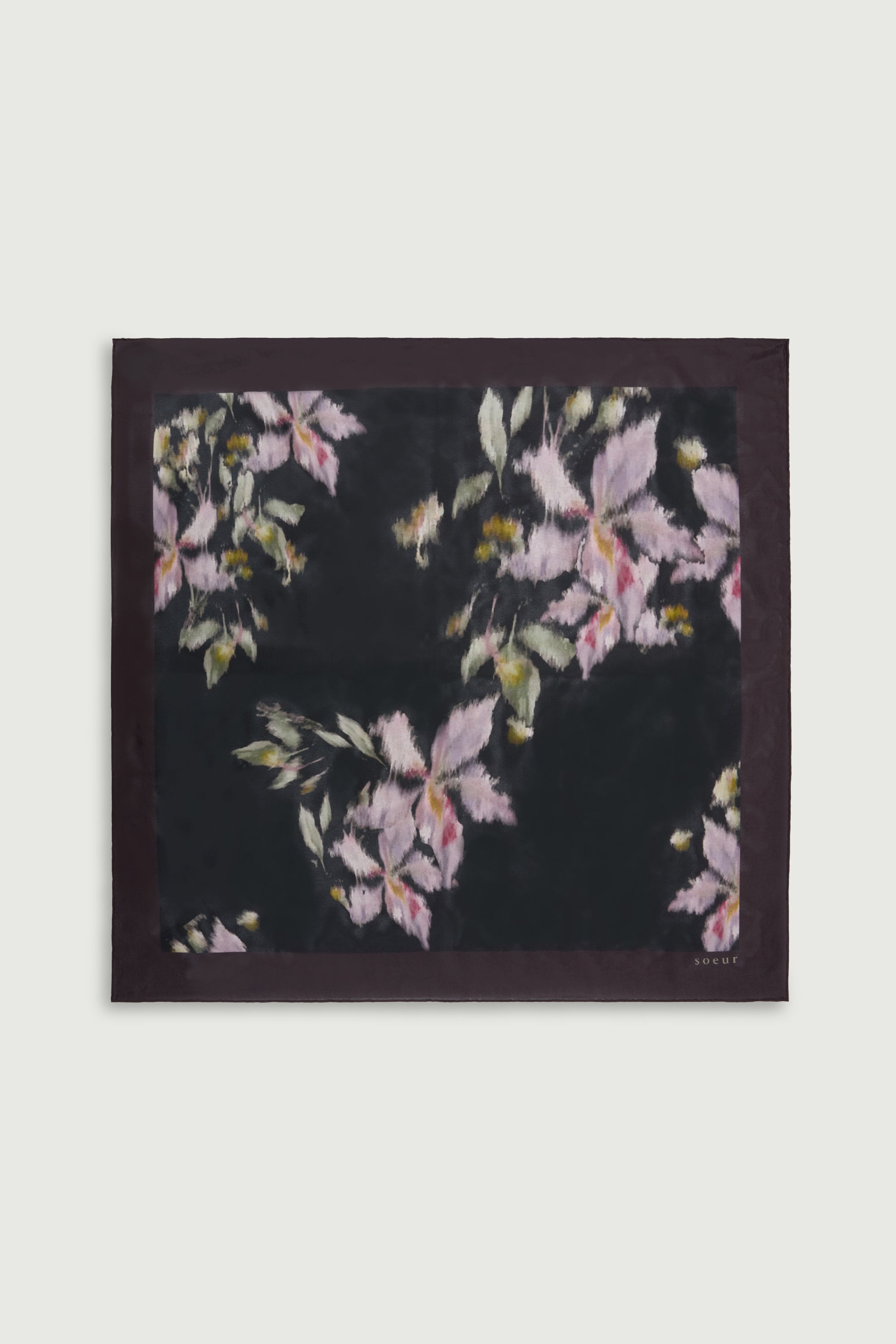 Scarf CAPUCINE Charcoal/Purple