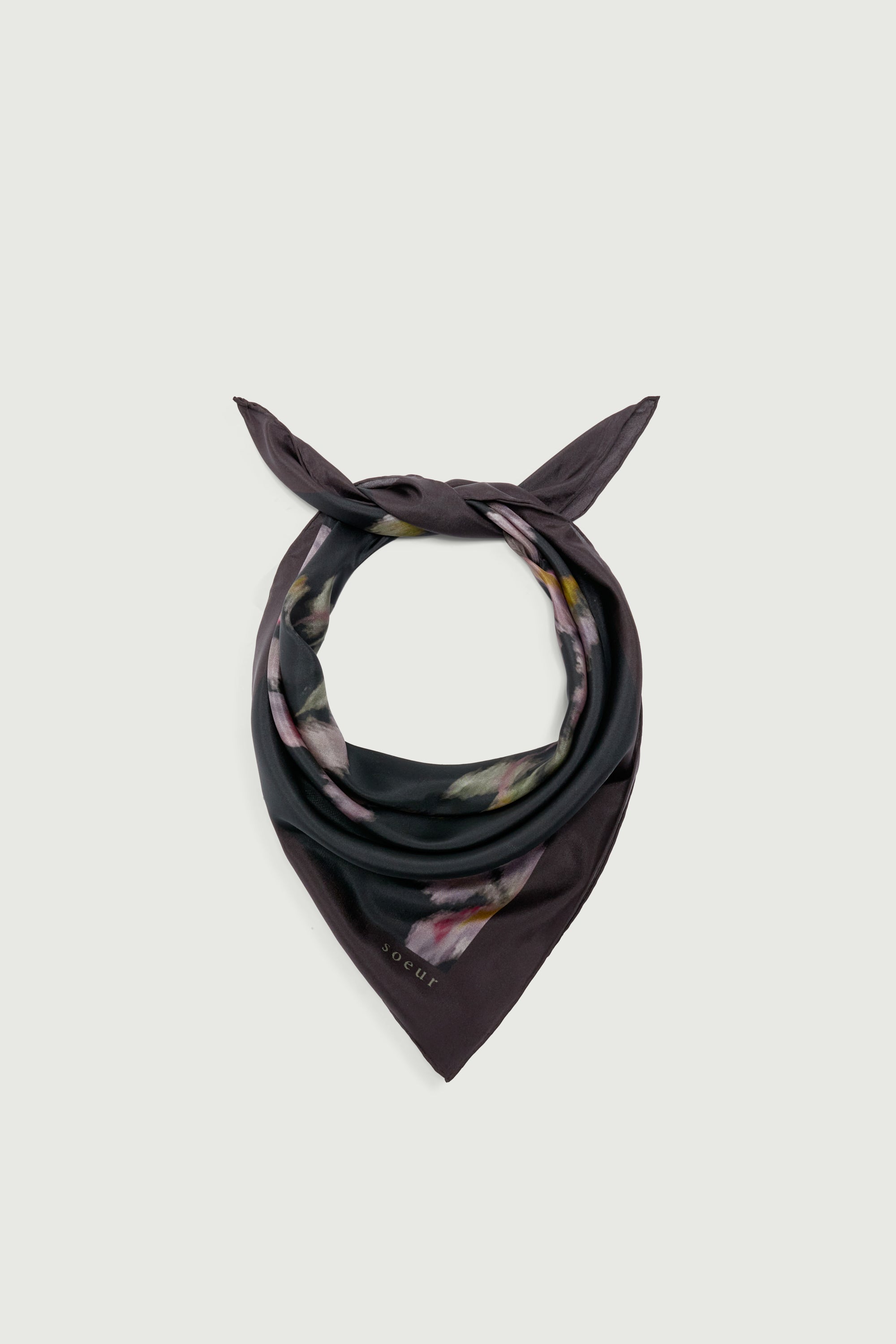 Scarf CAPUCINE Charcoal/Purple
