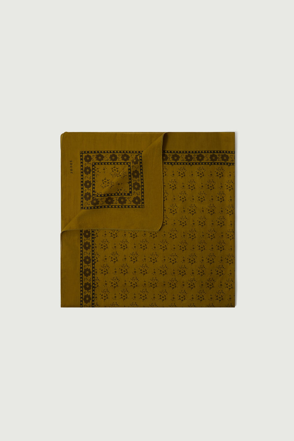 Foulard Classique Coton - Absinthe/Noir - Coton - Femme